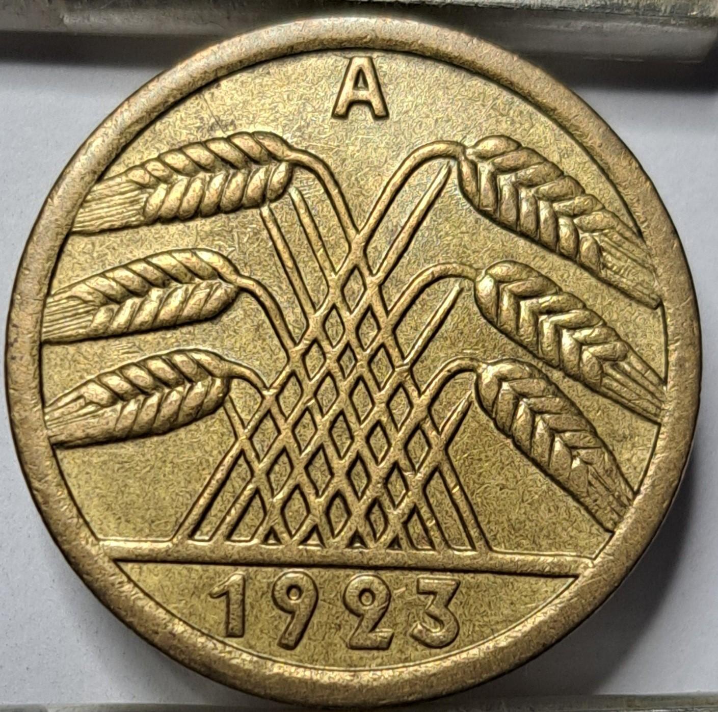 Vokietija 50 Rentenpfenigų 1923 A KM#34 (5806)