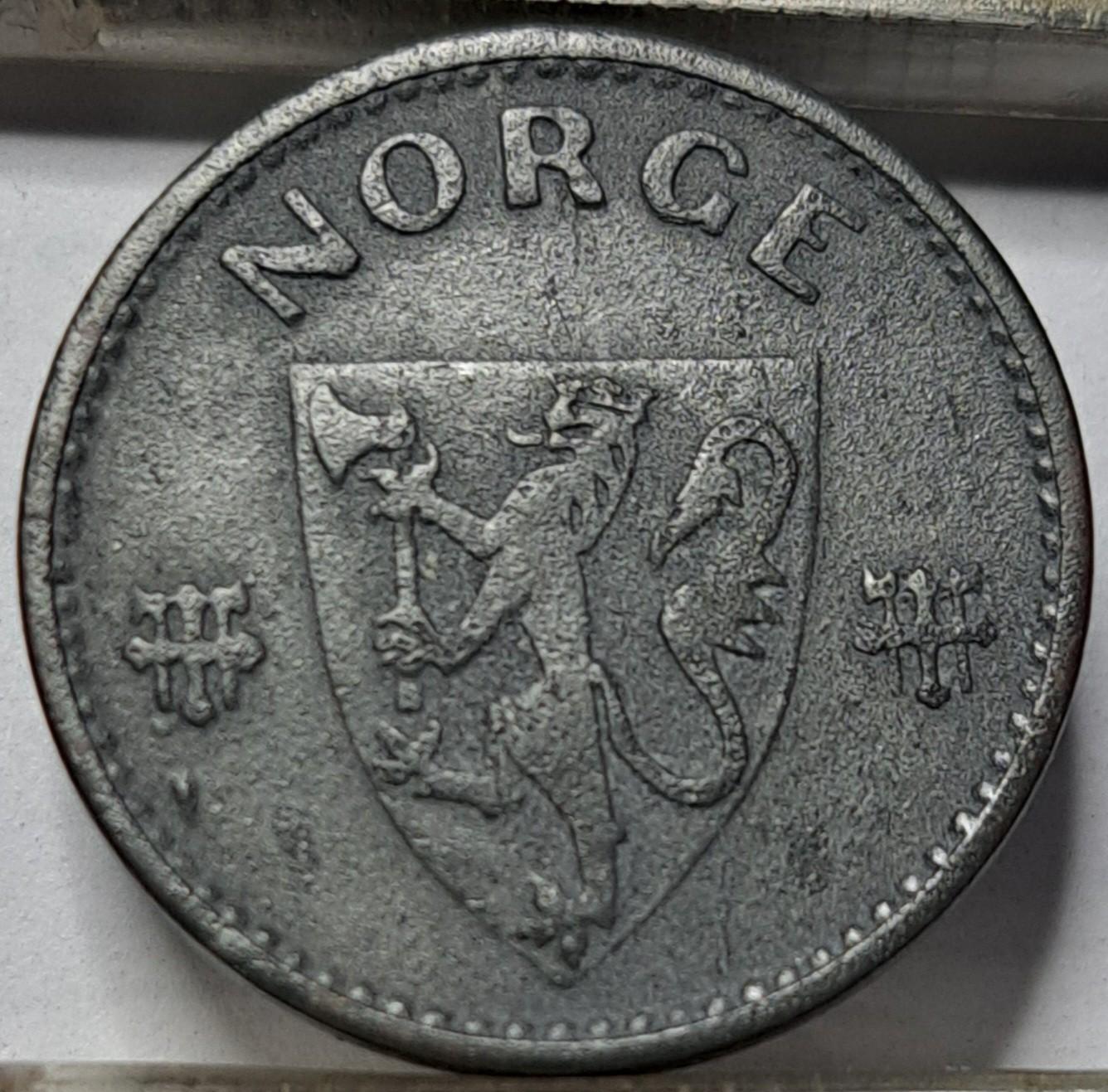 Norvegija 50 Erių 1941 KM#390 Cinkas (5953)