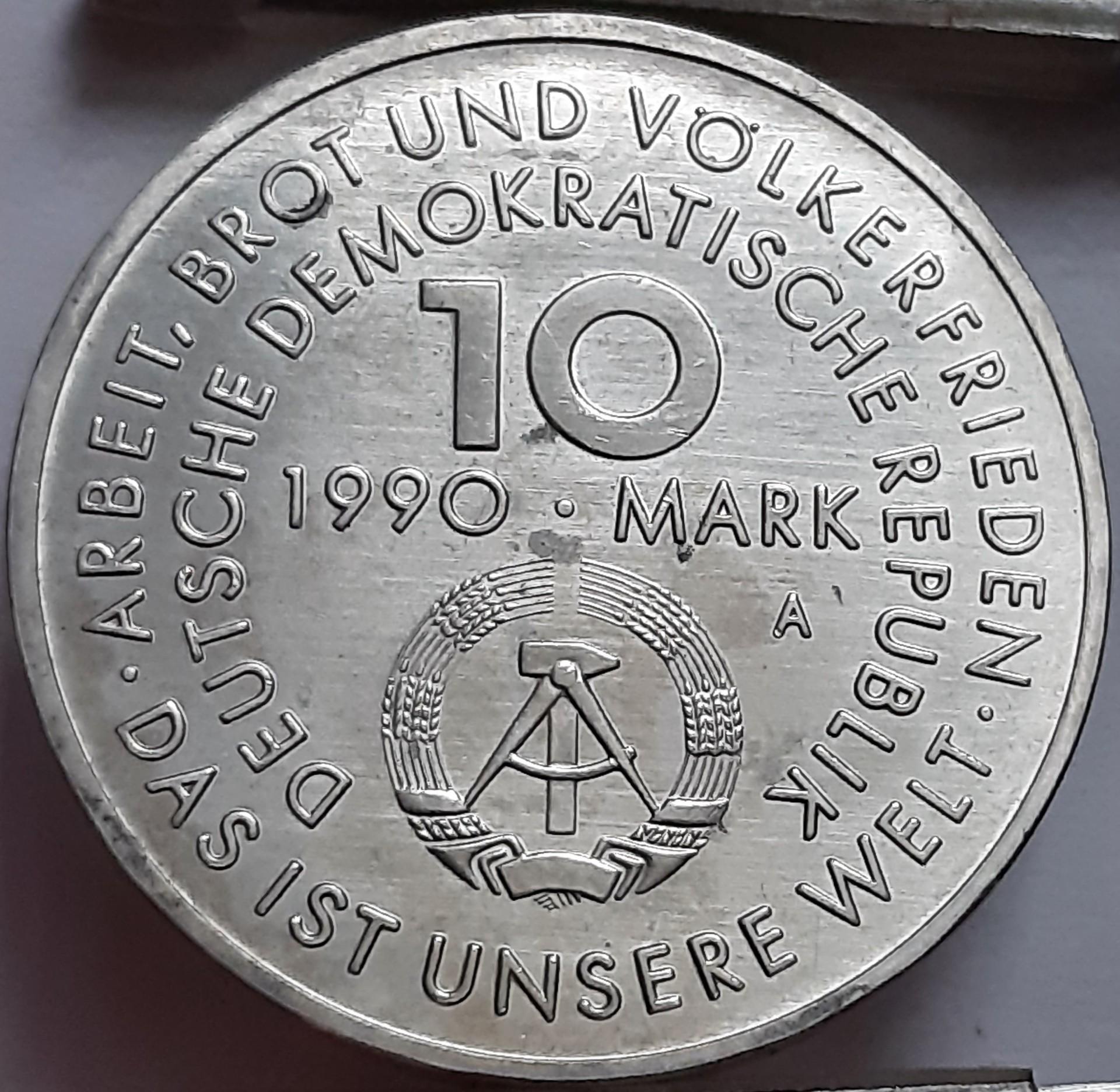 Vokietija - VDR 10 Markių 1990 KM#136 (5993)