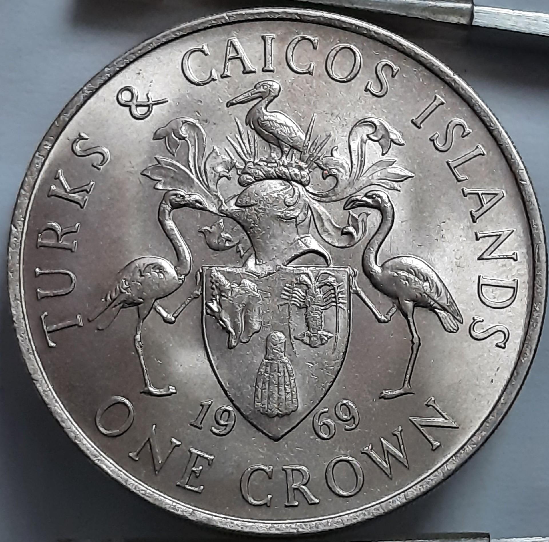 Terkso ir Kaikoso Salos 1 Krona 1969 KM#1 (5937)