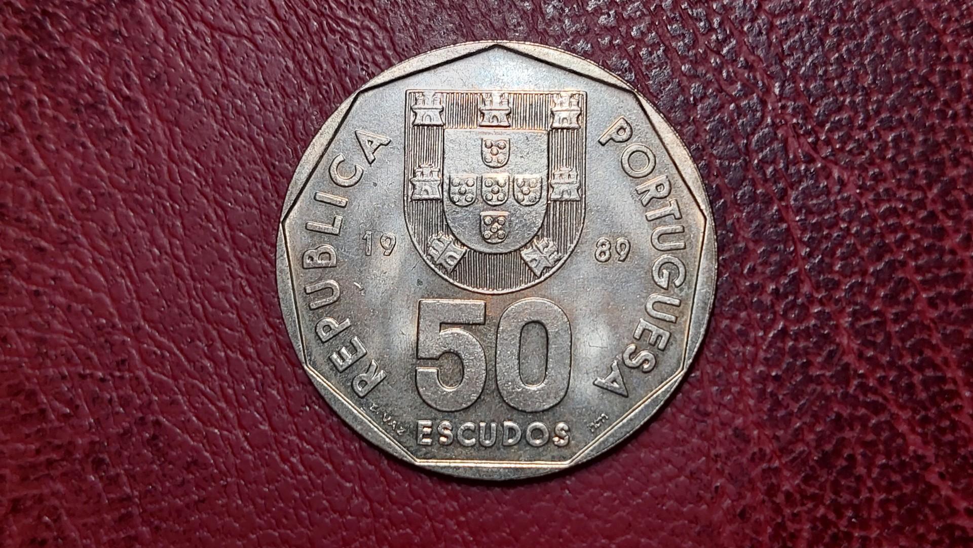 Portugalija 50 eskudų, 1989 KM# 636