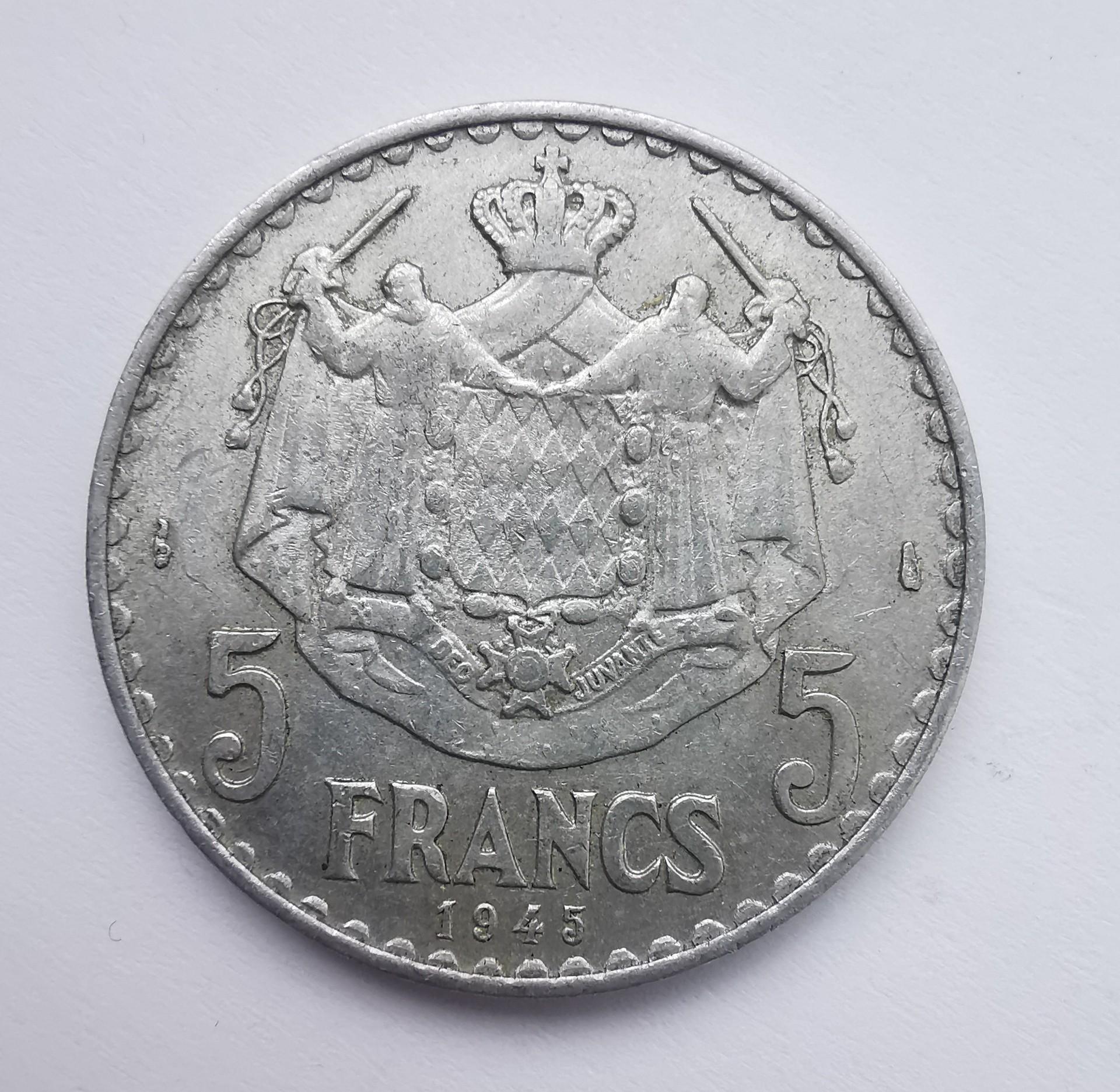 Monakas 5fr 1945