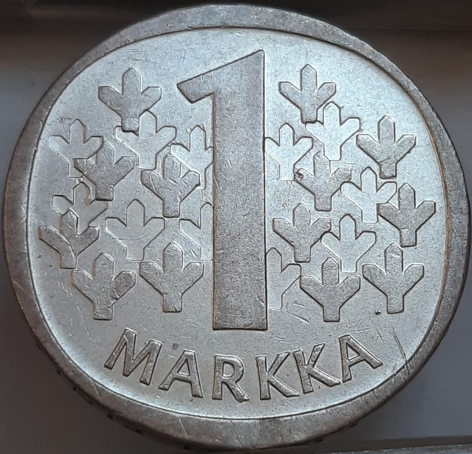 Suomija 1 Markė 1967 KM#49 (5841)