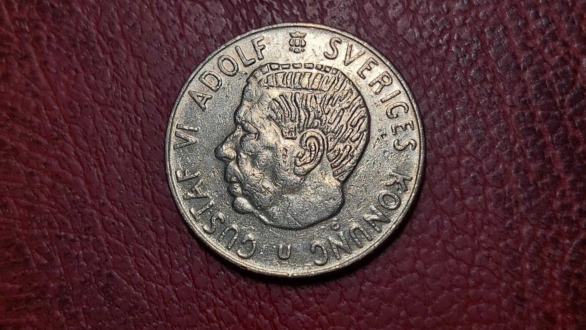 Švedija 1 krona, 1972 KM# 826a