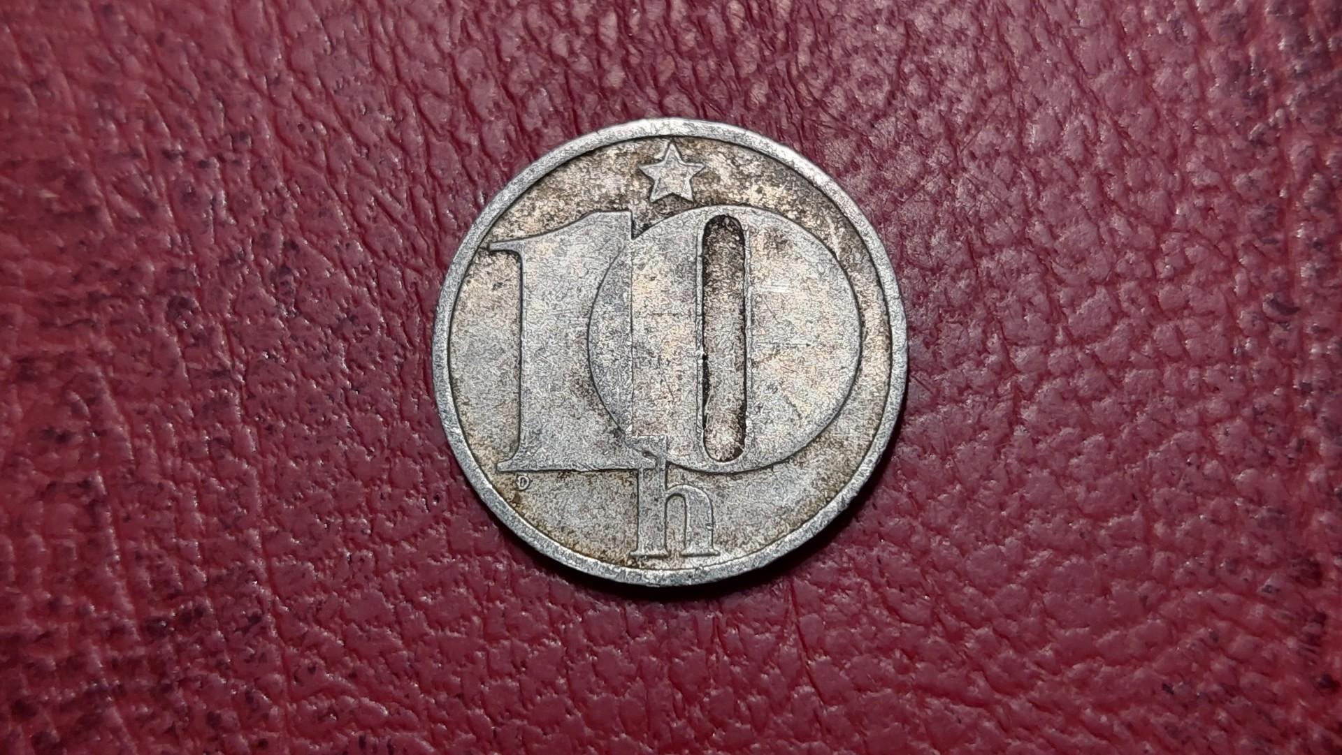 Čekoslovakija 10 helerių, 1985 KM# 80