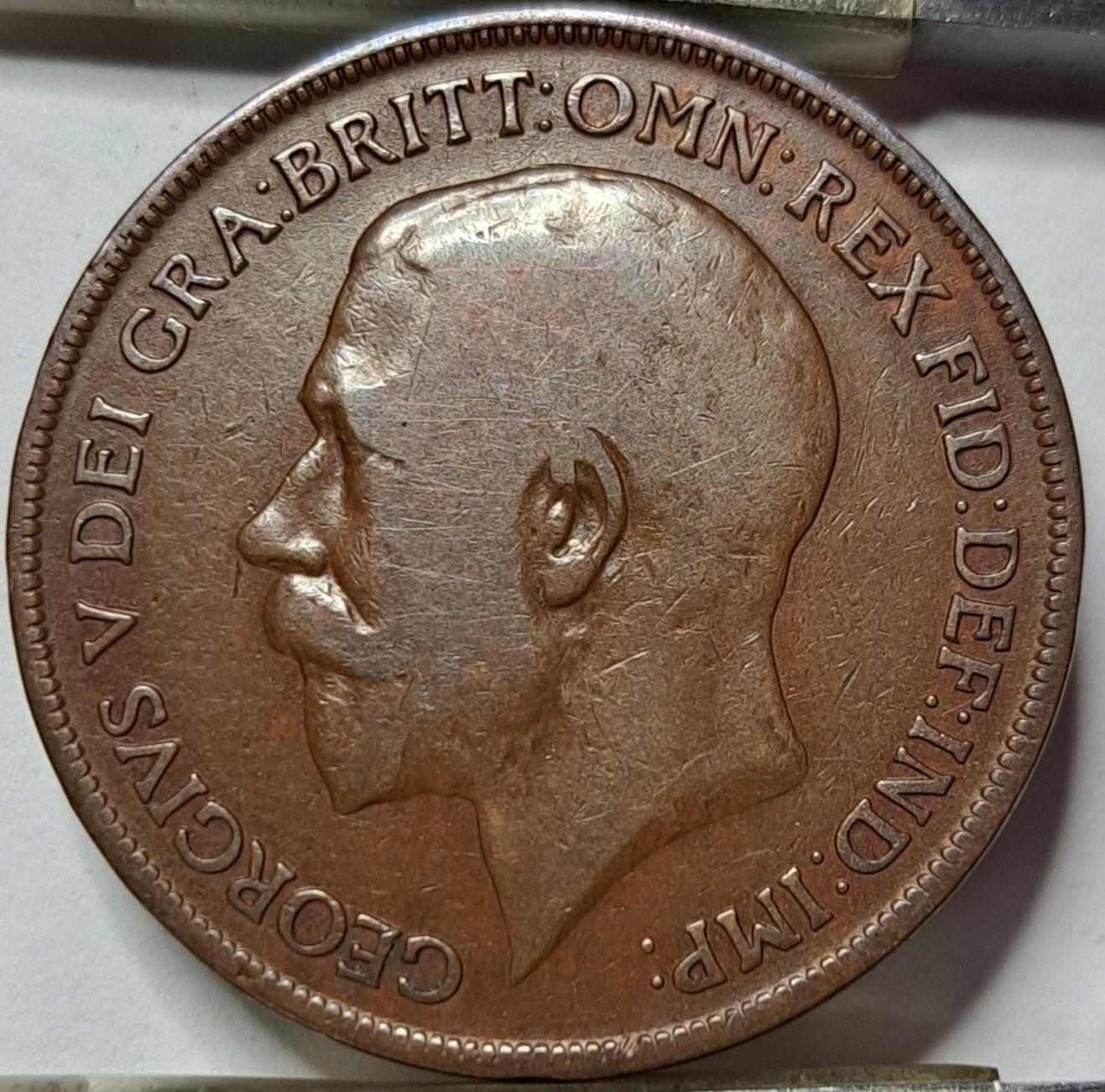 Jungtinė Karalystė 1 Pensas 1921 KM#810 (5732)