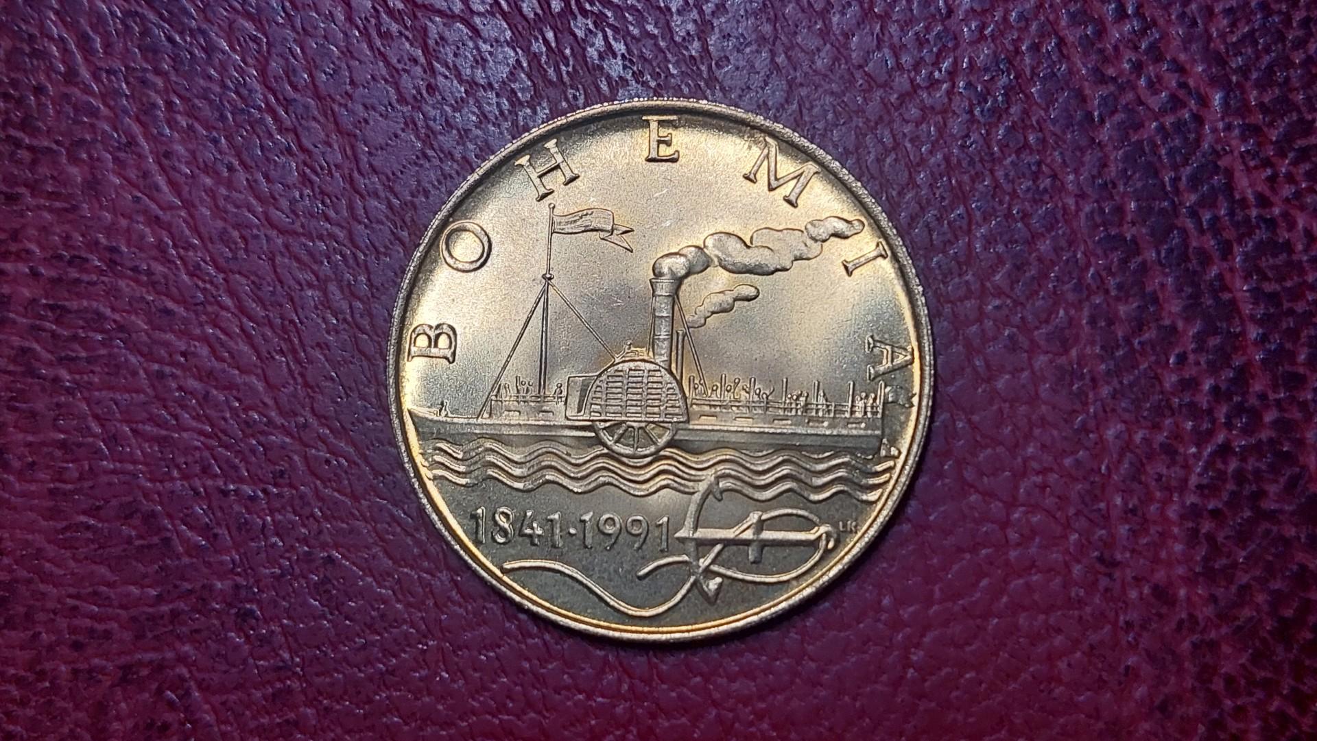 Čekoslovakija 50 kronų, 1991 KM# 145 AG 0.500