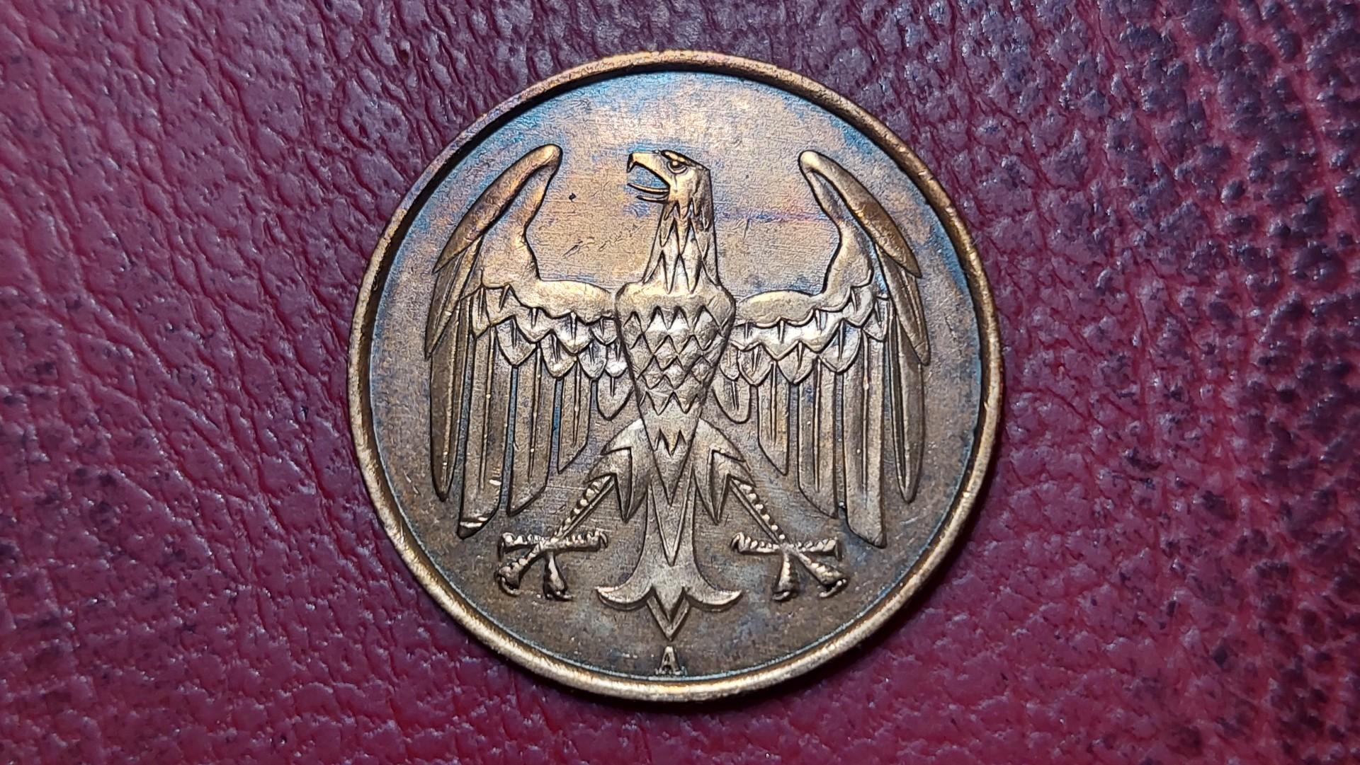 Vokietija 4 reichspfenigai, 1932A KM# 75