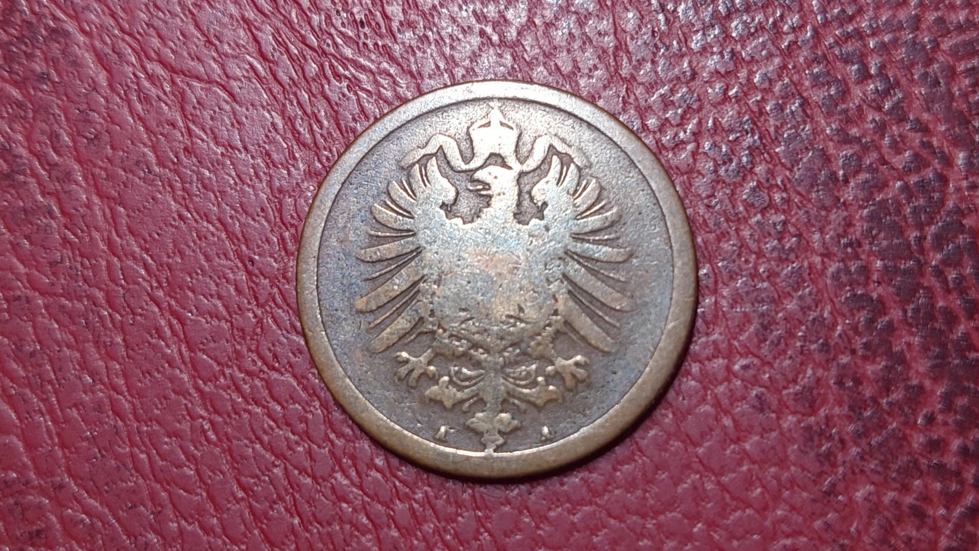 Vokietija 2 pfenigai, 1874A KM# 2