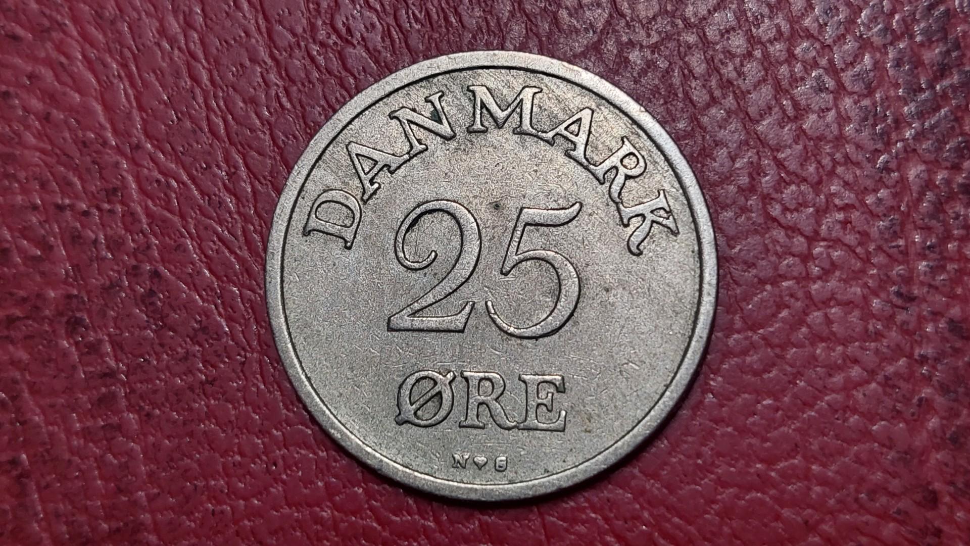 Danija 25 erės, 1951 KM# 842