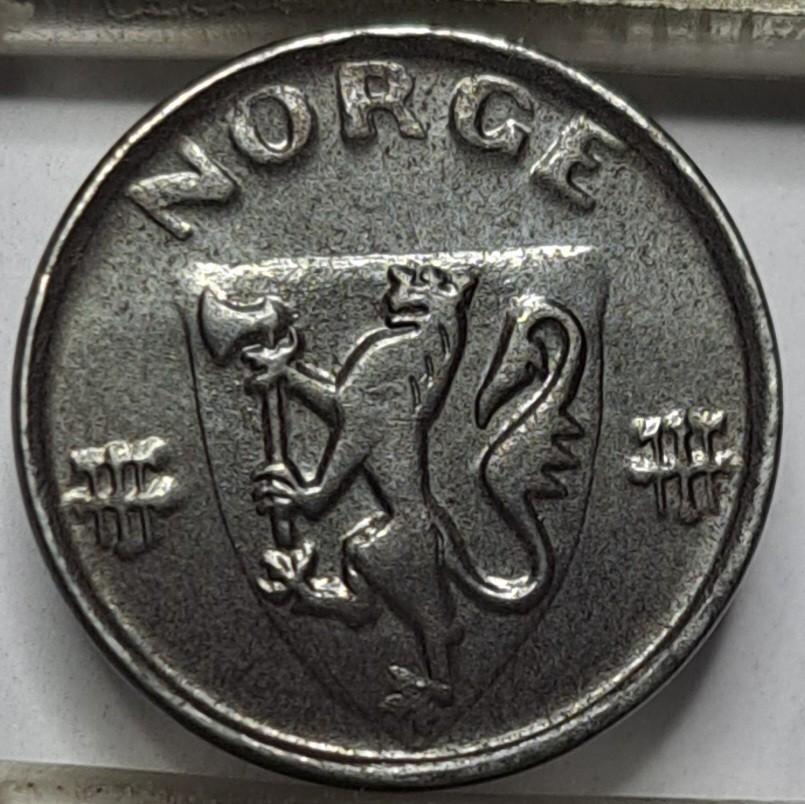 Norvegija 1 Erė 1945 KM#387 Geležis (6087)