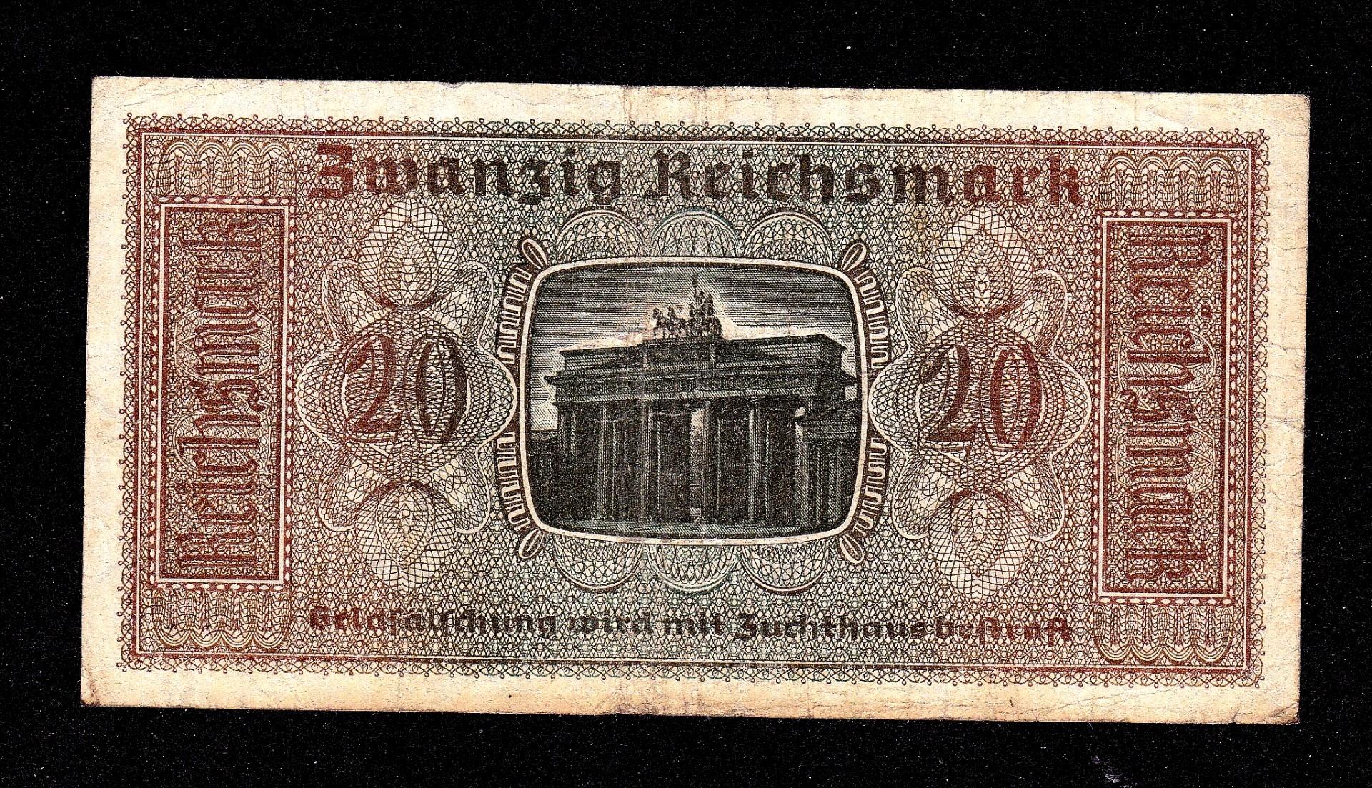 20 Reichsmark 1939 (1945) REICHSKREDITKASSEN