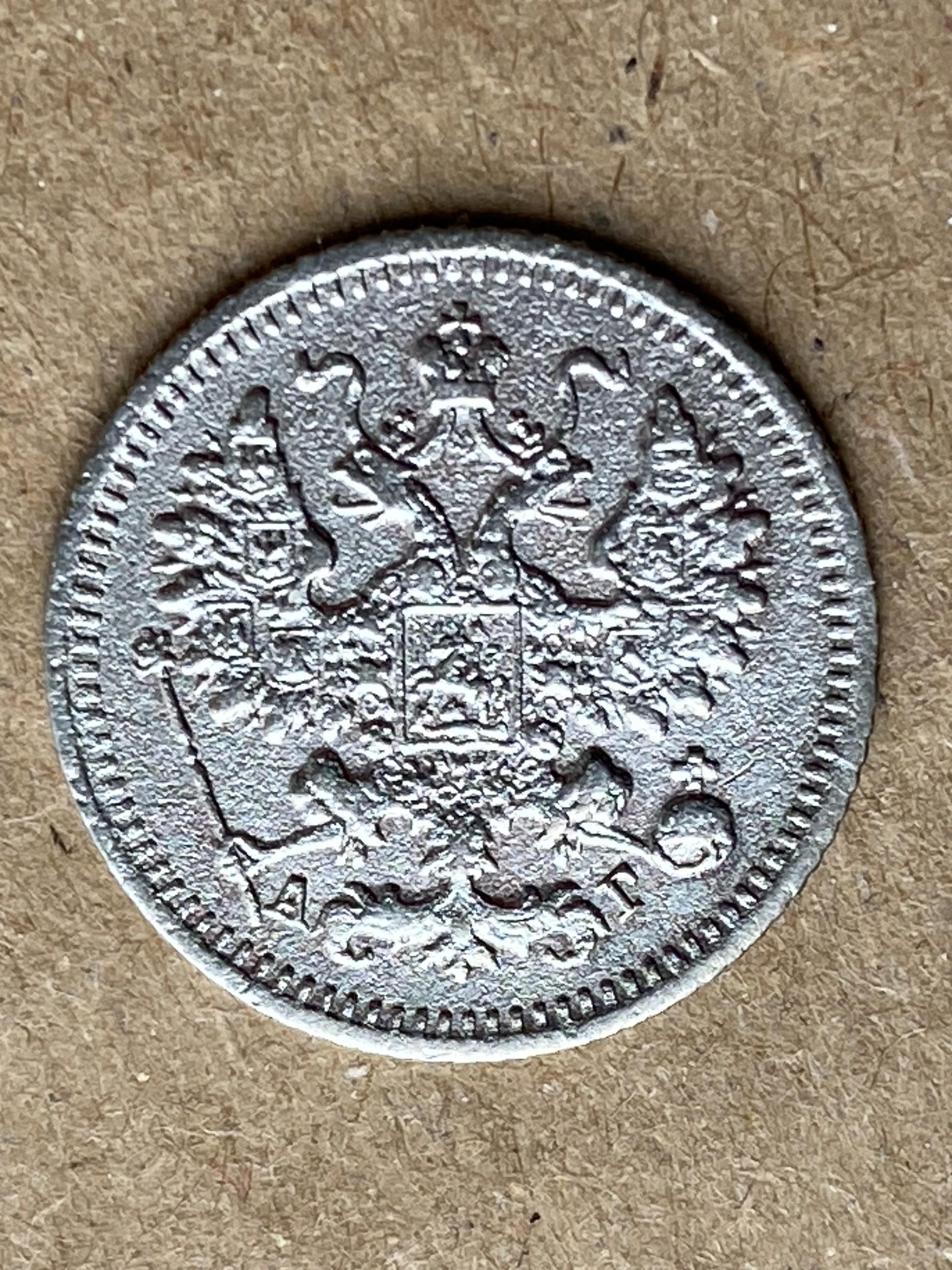 1890 СПБ АГ Rusija .500 sidabro 5 Kopeks