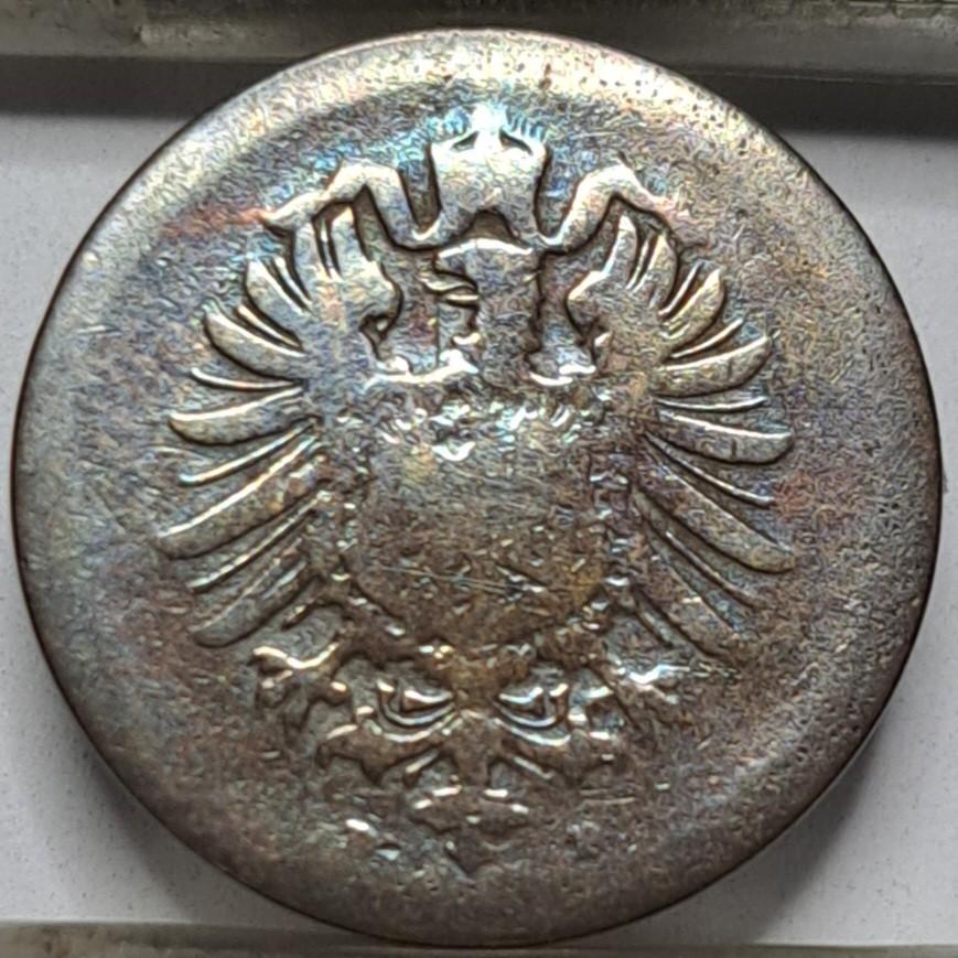 Vokietija 1 Pfenigas 1874 D KM#1 Varis (6091)
