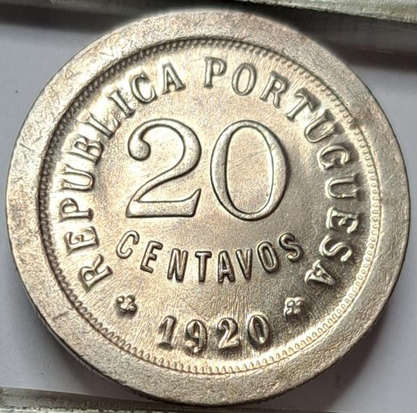 Portugalija 20 Sentavų 1920 KM#571 (6063)