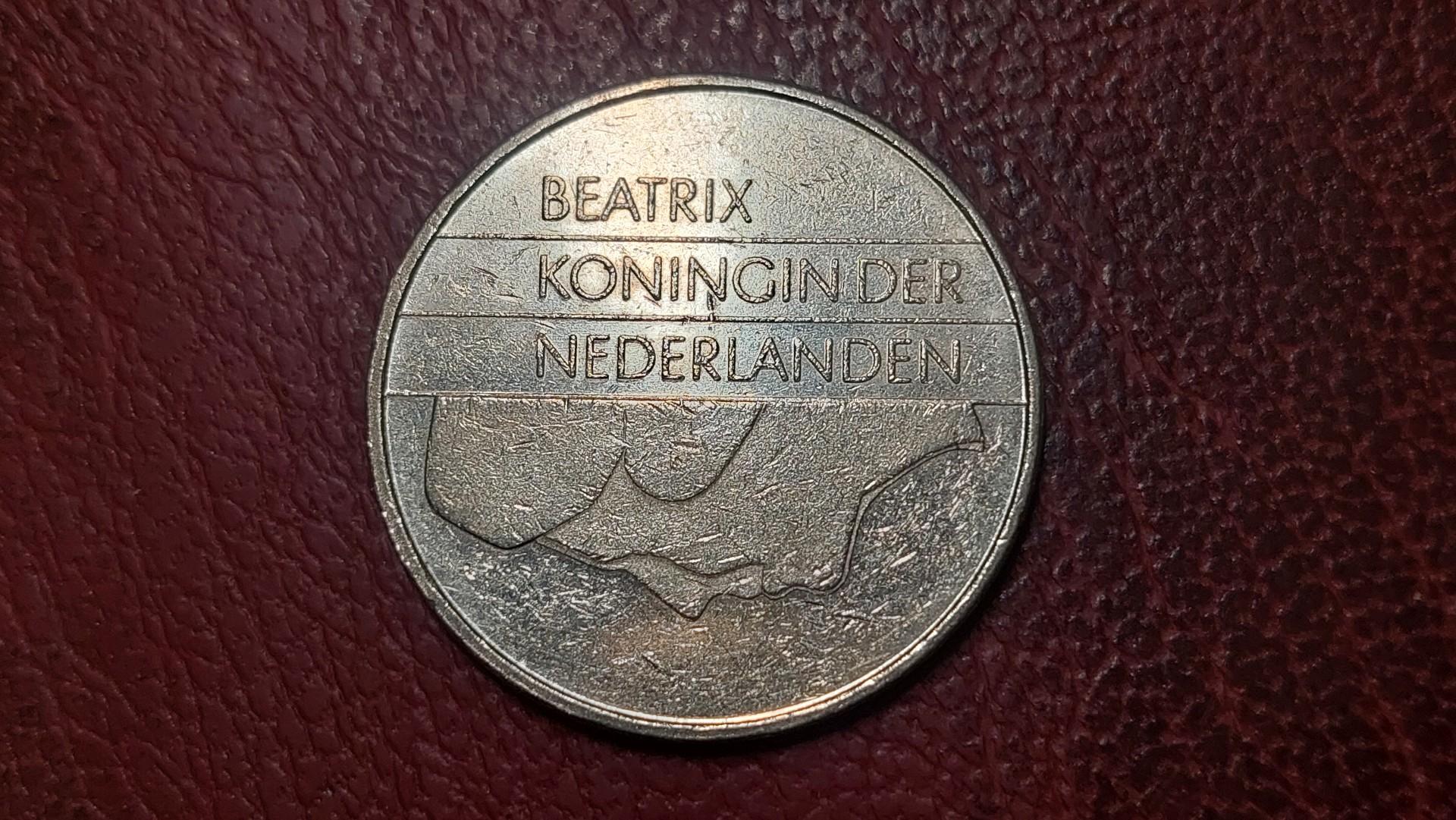 Nyderlandai 2½ guldeno, 1988 KM# 206