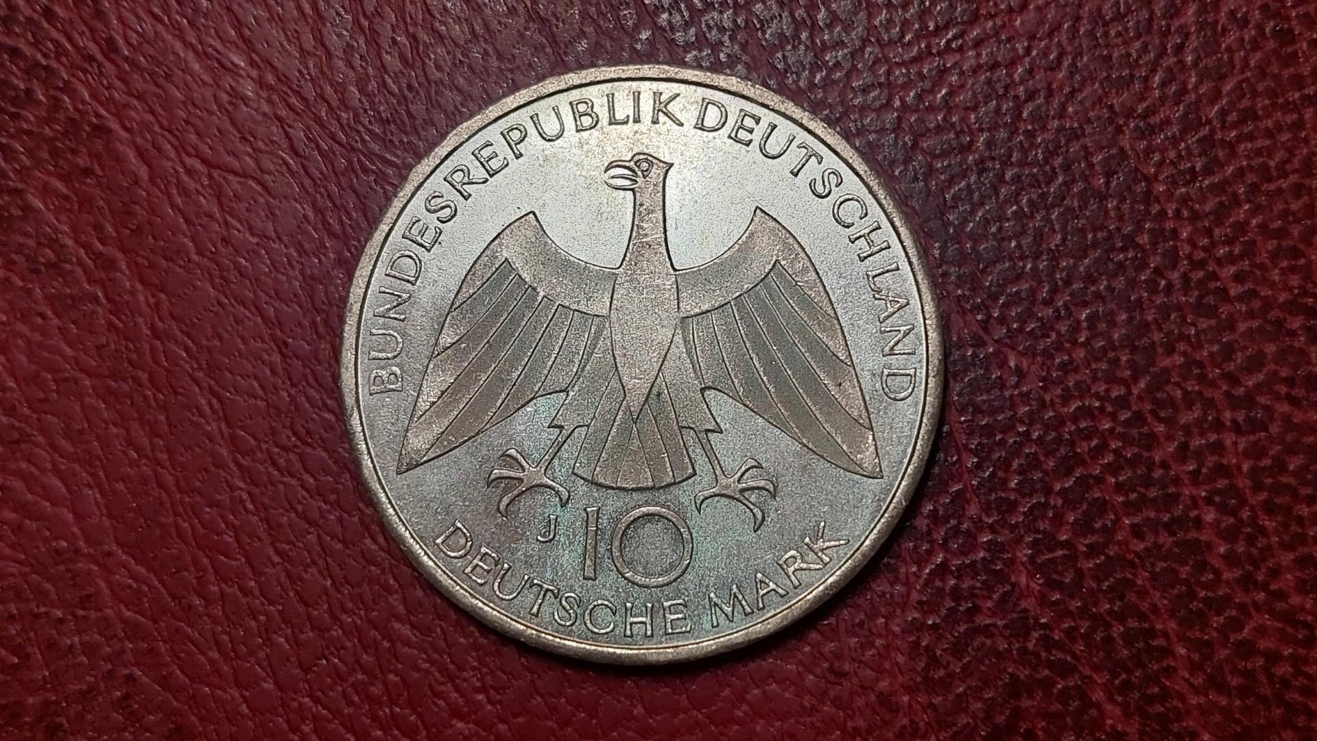 Vokietija 10 markių, 1972J KM# 131 AG Miunchenas