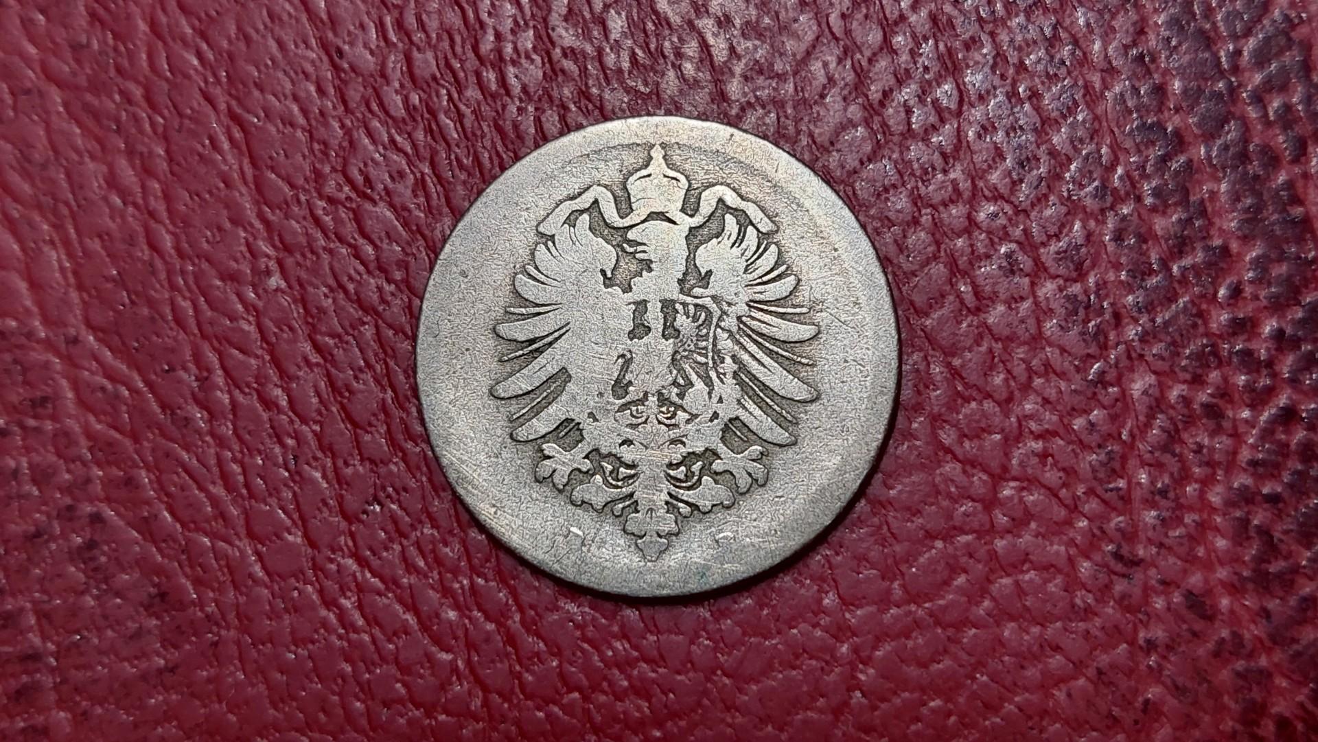 Vokietija 5 pfenigai, 1874B KM# 3