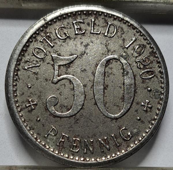 Mendenas 50 pfenigų 1920 N#85295 (6176)