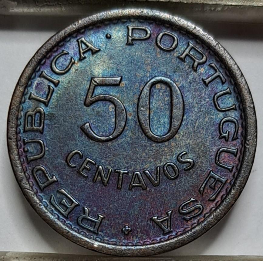 Angola 50 Sentavų 1954 KM#75 Bronza (6101)