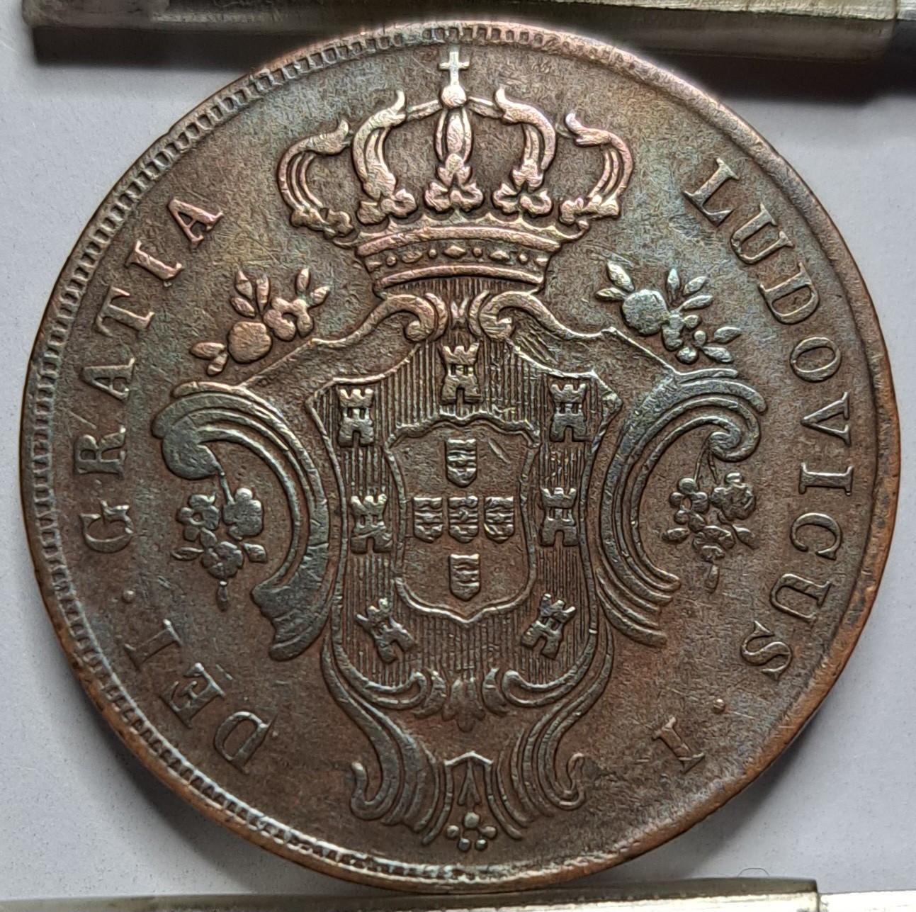 Azorai 10 Realų 1865 KM#14 (6180)