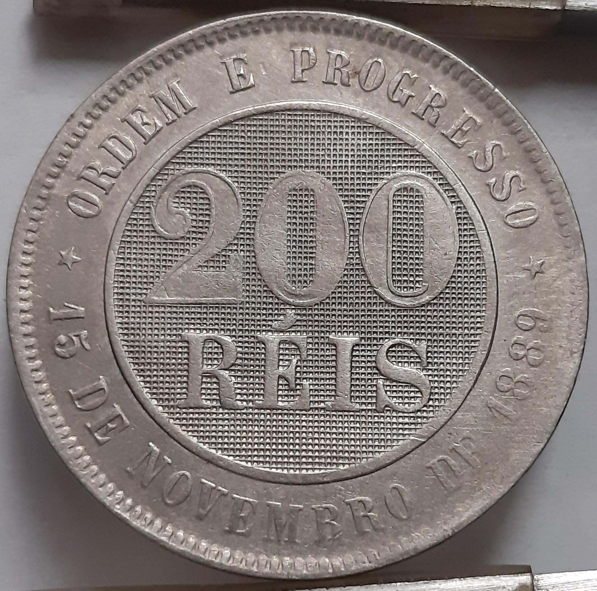 Brazilija 200 Realų 1893 KM#493 (6186)