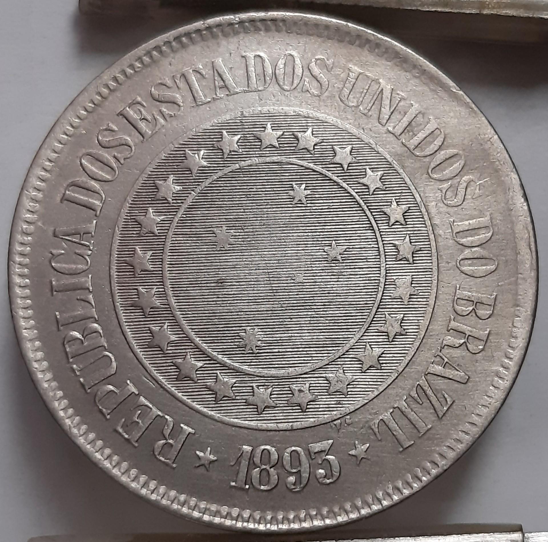 Brazilija 200 Realų 1893 KM#493 (6186)