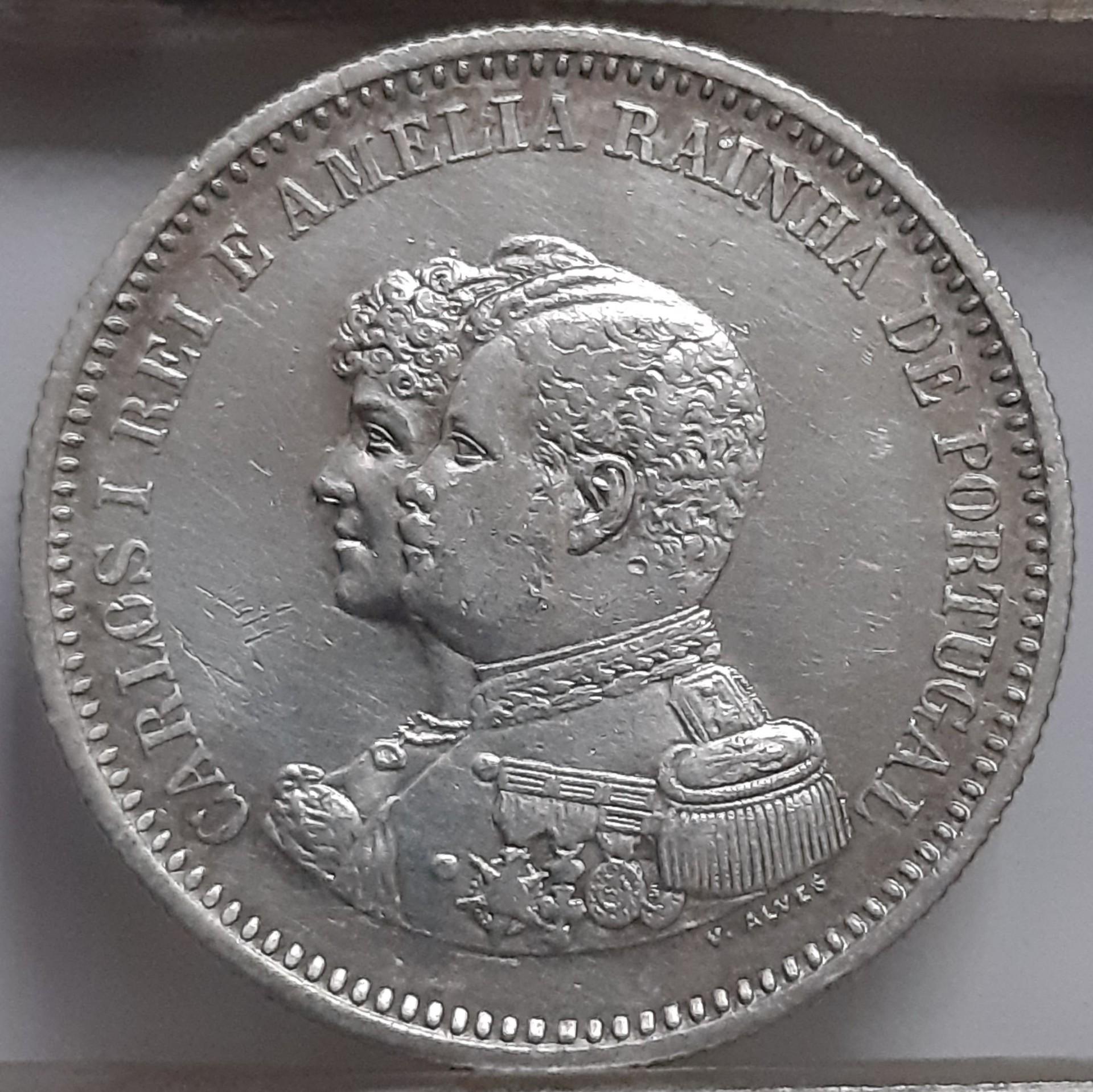 Portugalija 200 Realų 1898 KM#537 Proginė (6217)