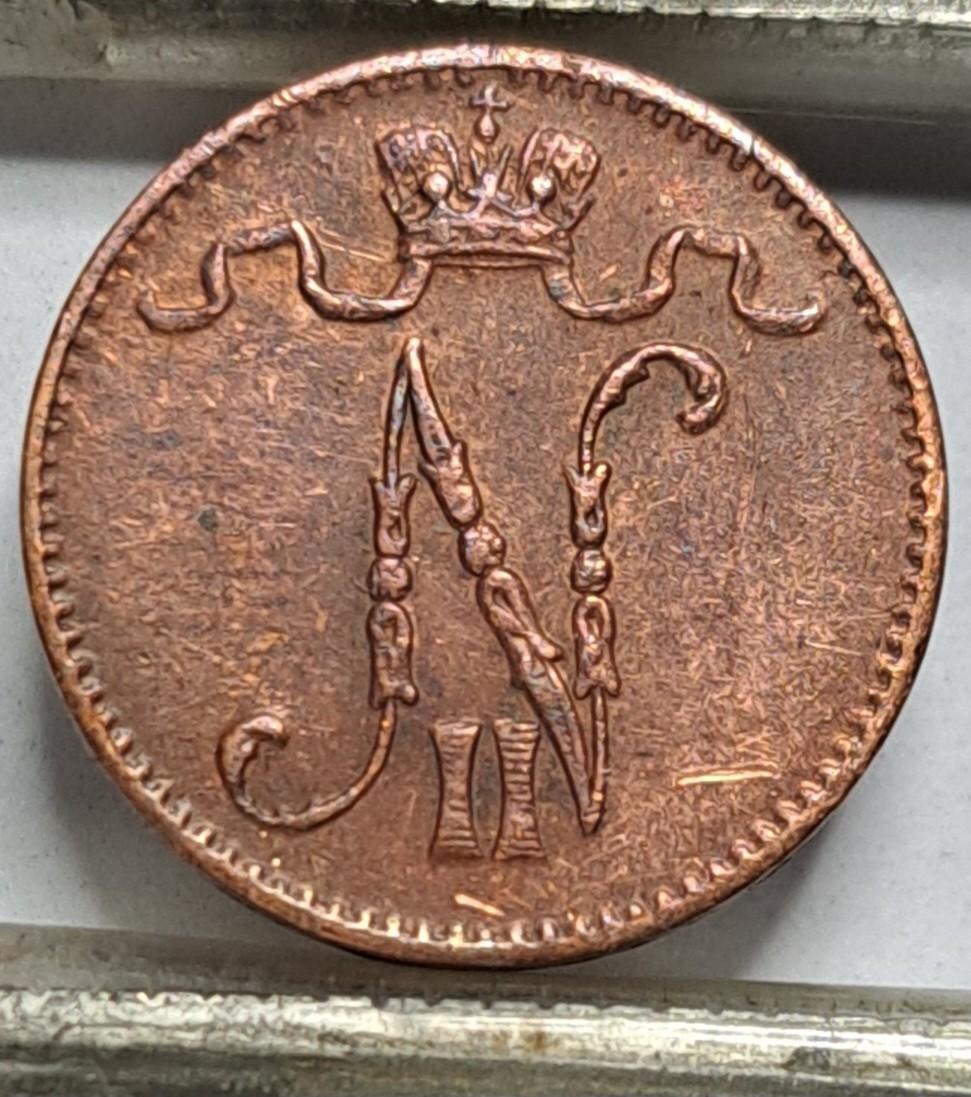 Suomija 1 Pensas 1911 KM#13 (6211)
