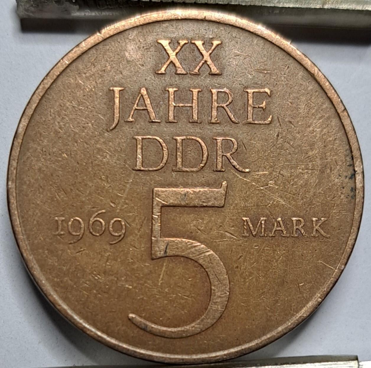 Vokietija 5 Markės 1969 KM#22 (6204)