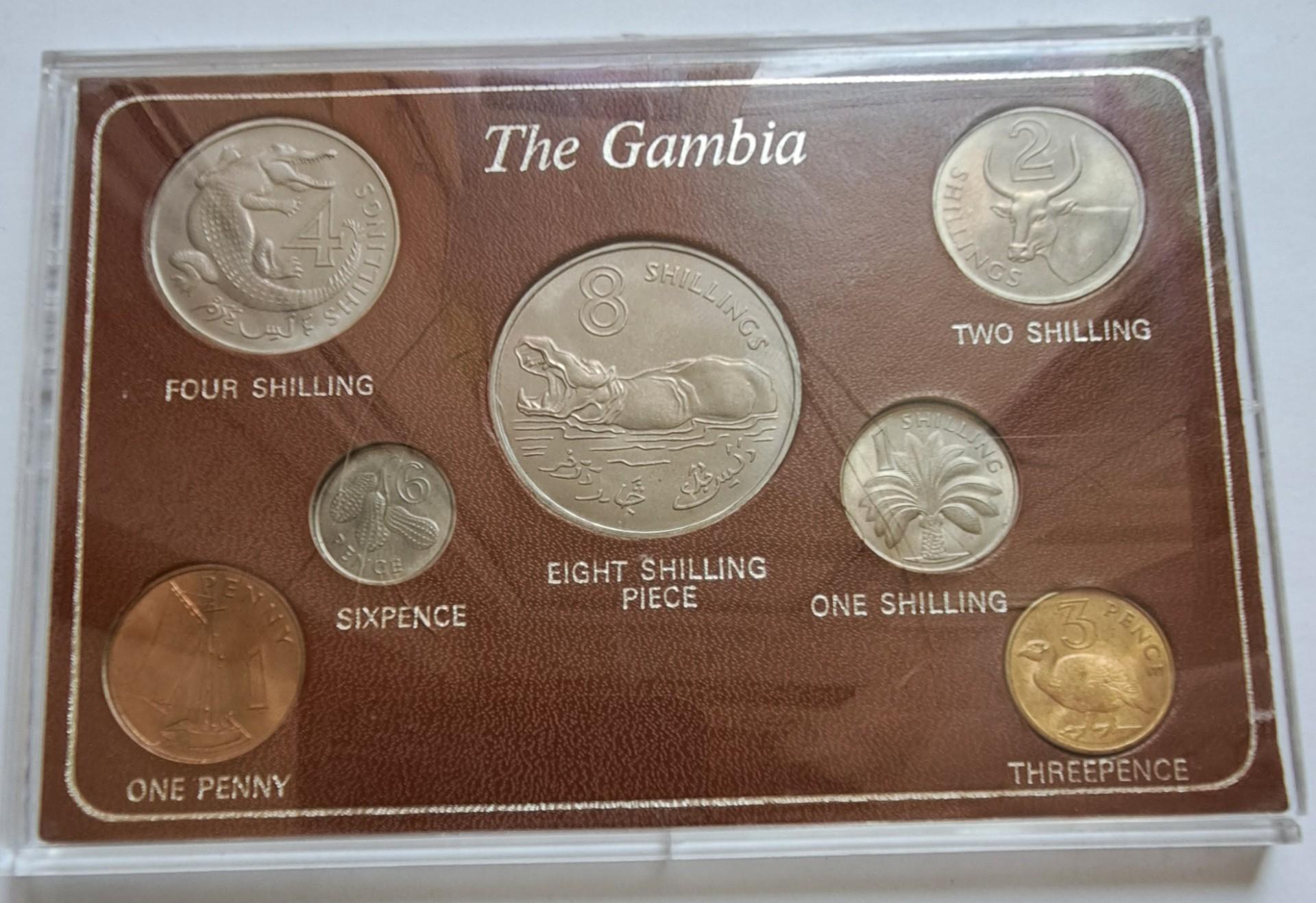 Gambijos Setas 1966-1970 KM#1-7 (6201)