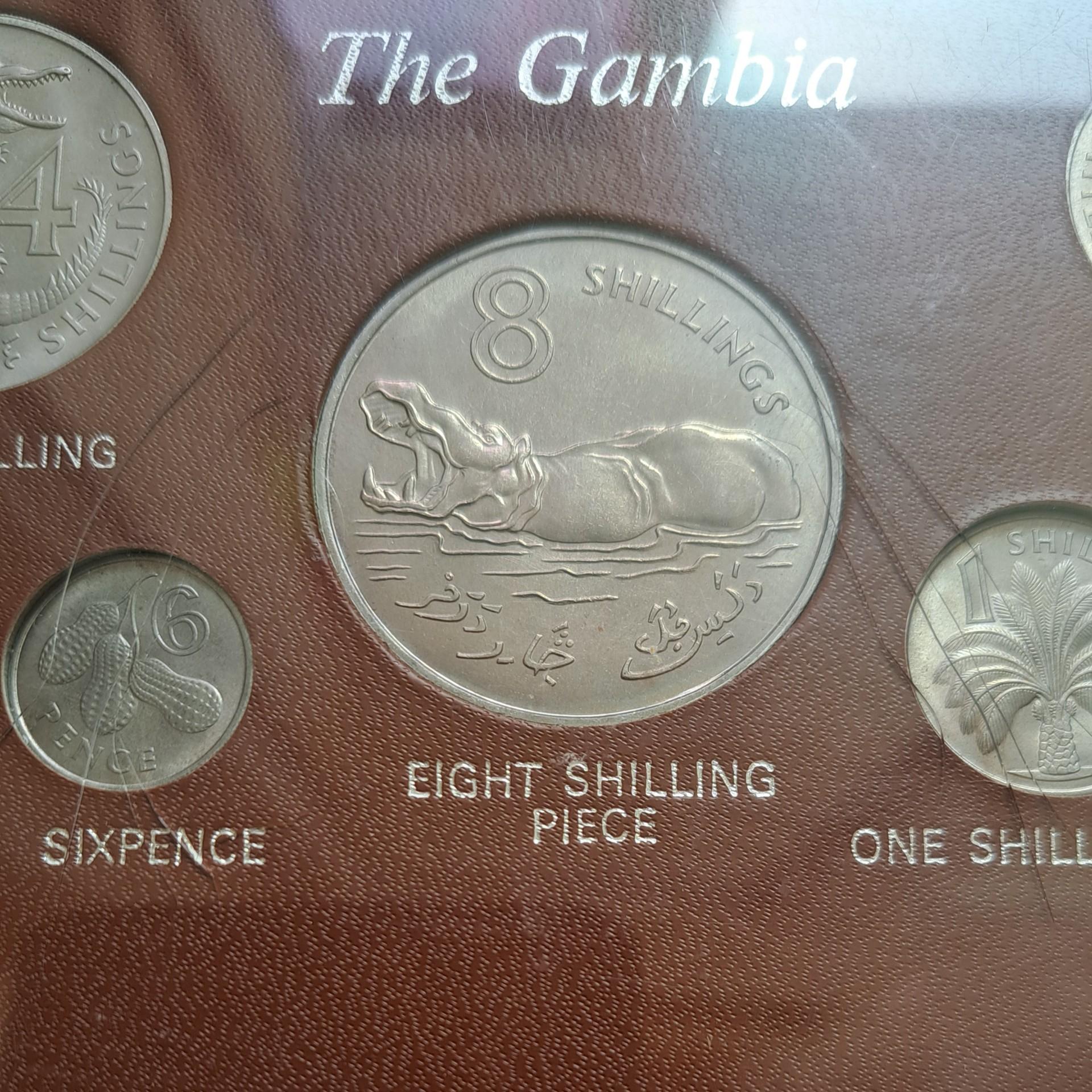 Gambijos Setas 1966-1970 KM#1-7 (6201)