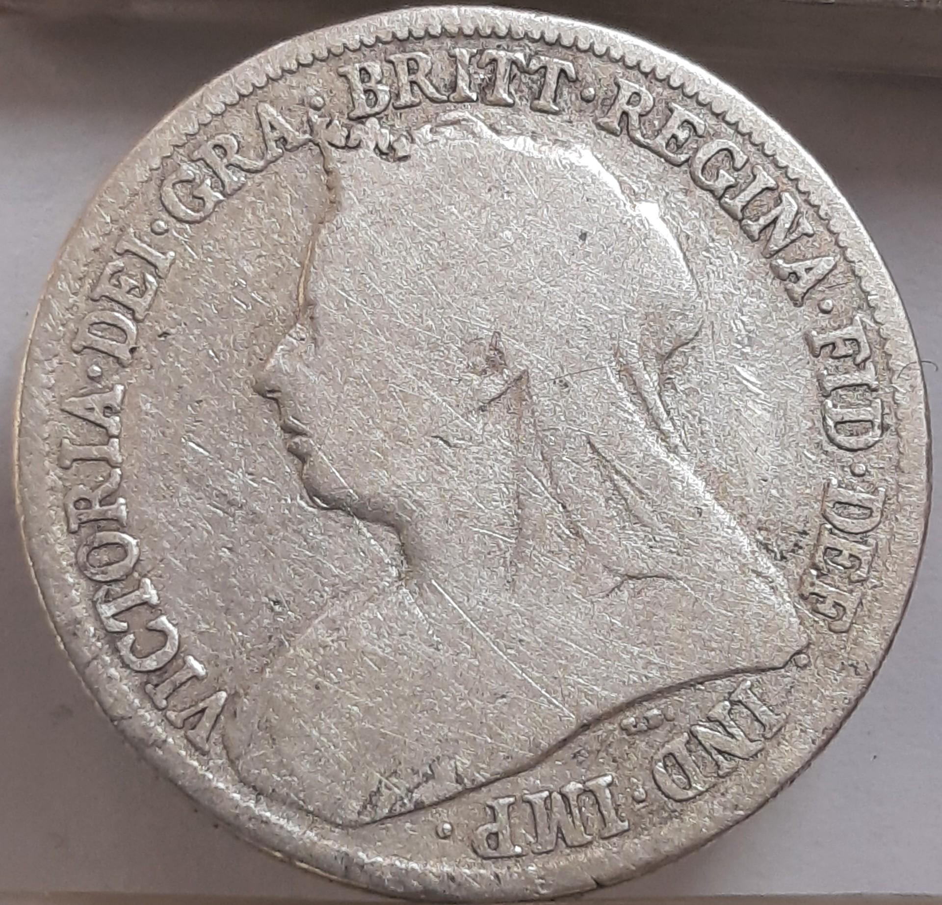 Jungtinė Karalystė 1 šilingas 1896 KM#780 (6283)