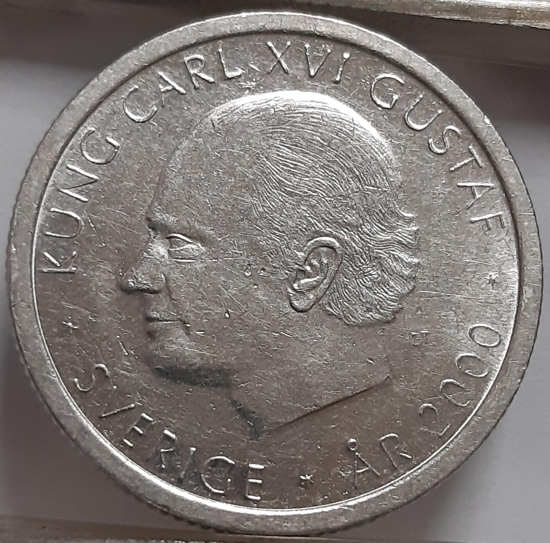 Švedija 1 krona 2000 KM#897 Proginė (6294)