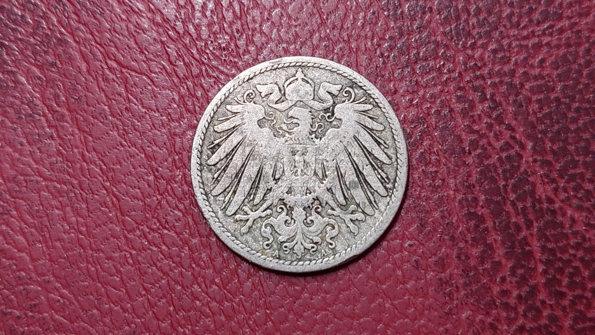 Vokietija 10 pfenigų, 1896A KM# 12