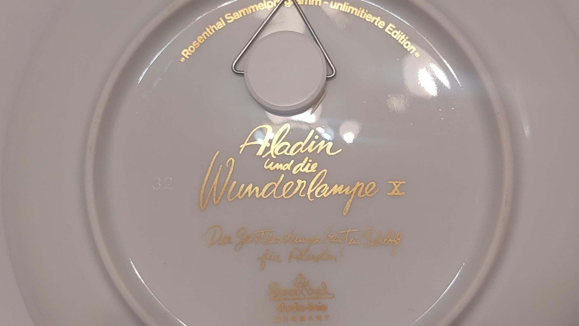 Rosenthal lėkštė Aladinas stebuklinga lempa ~ 16cm