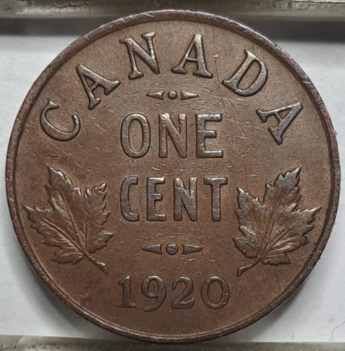 Kanada 1 centas 1920 KM#28 (6357)