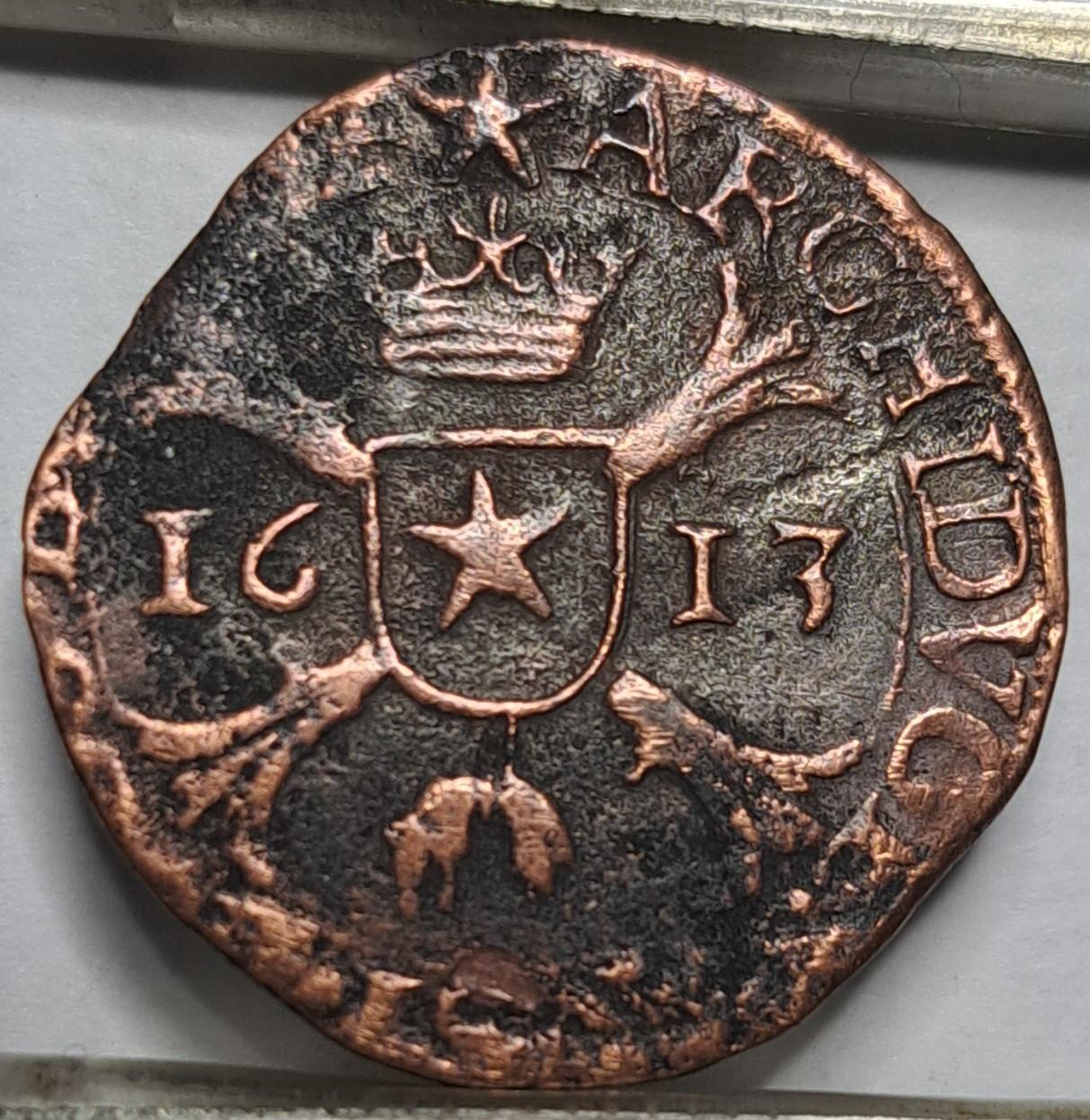 Ispanų Nyderlandai 1 Liardas 1613 N#9075 (6361)