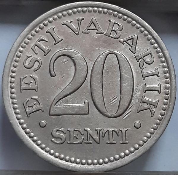 Estija 20 sentų 1935 KM#17 (6370)