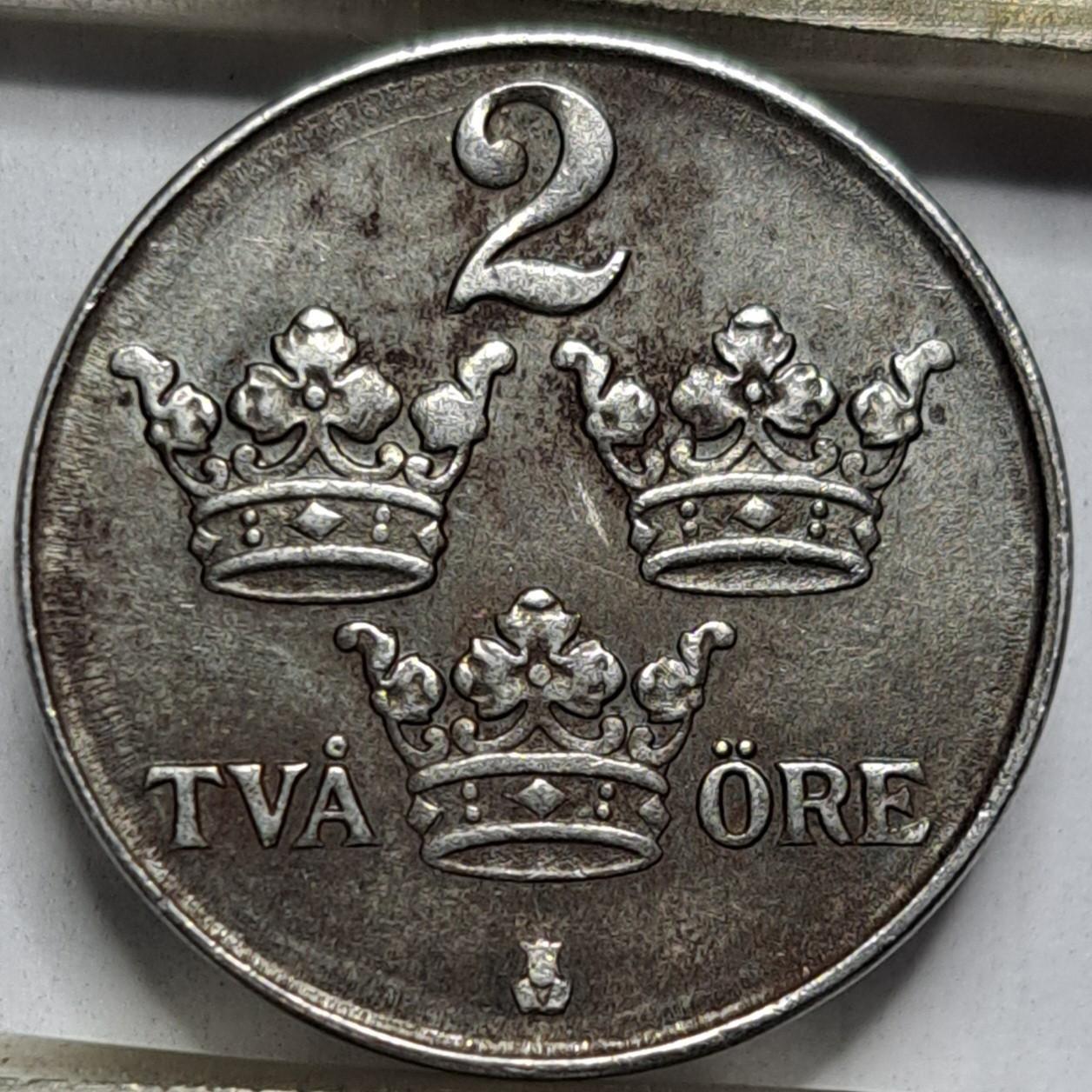 Švedija 2 erės 1947 KM#811 (6386)