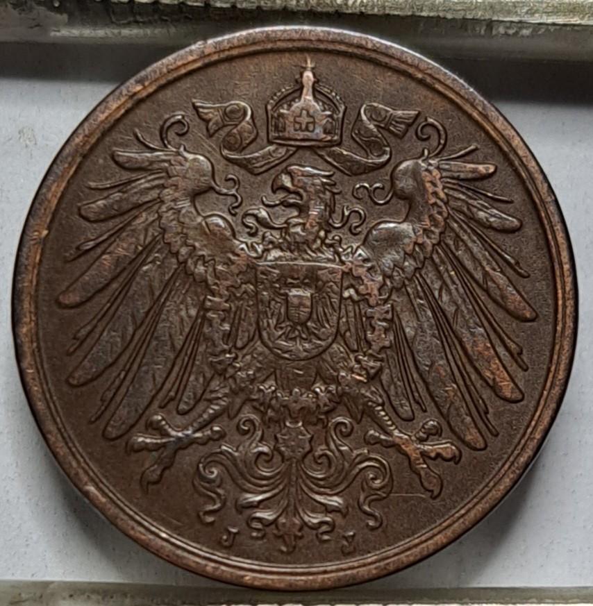 Vokietija 2 pfenigai J 1904 KM#16 (6418)