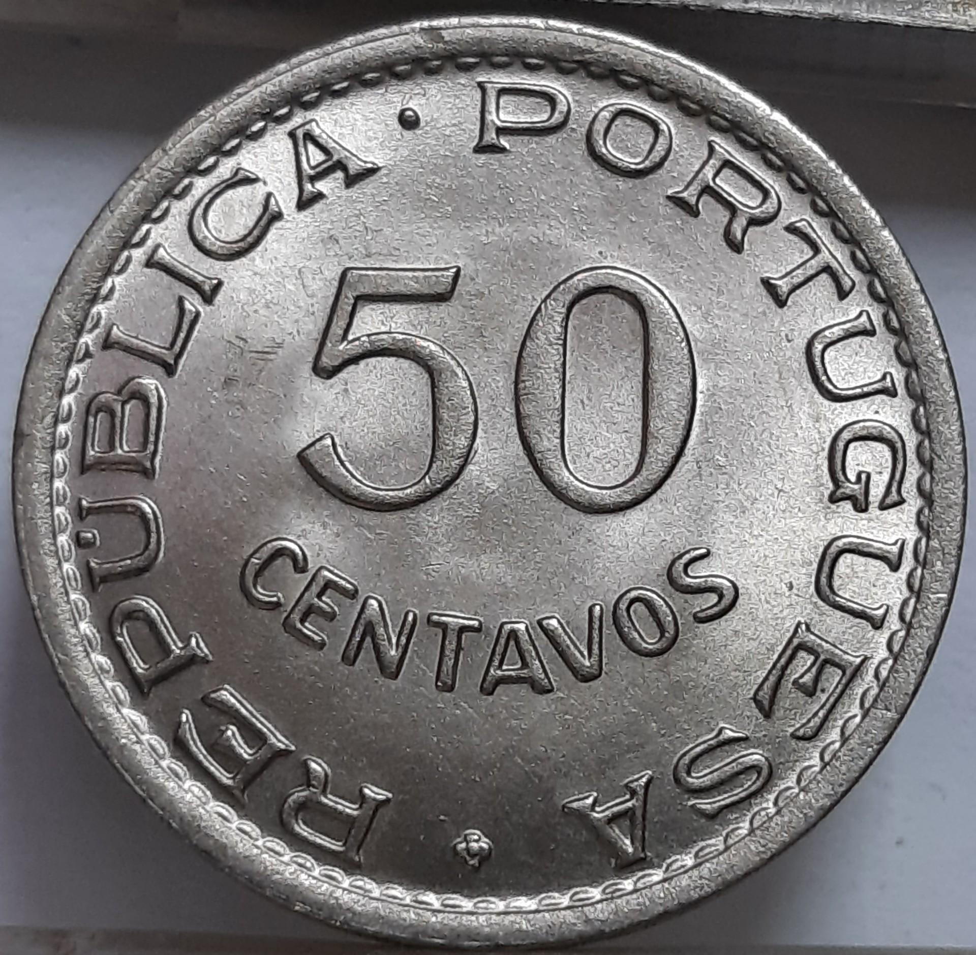 Mozambikas 50 sentavų 1950 KM#76 (6434)