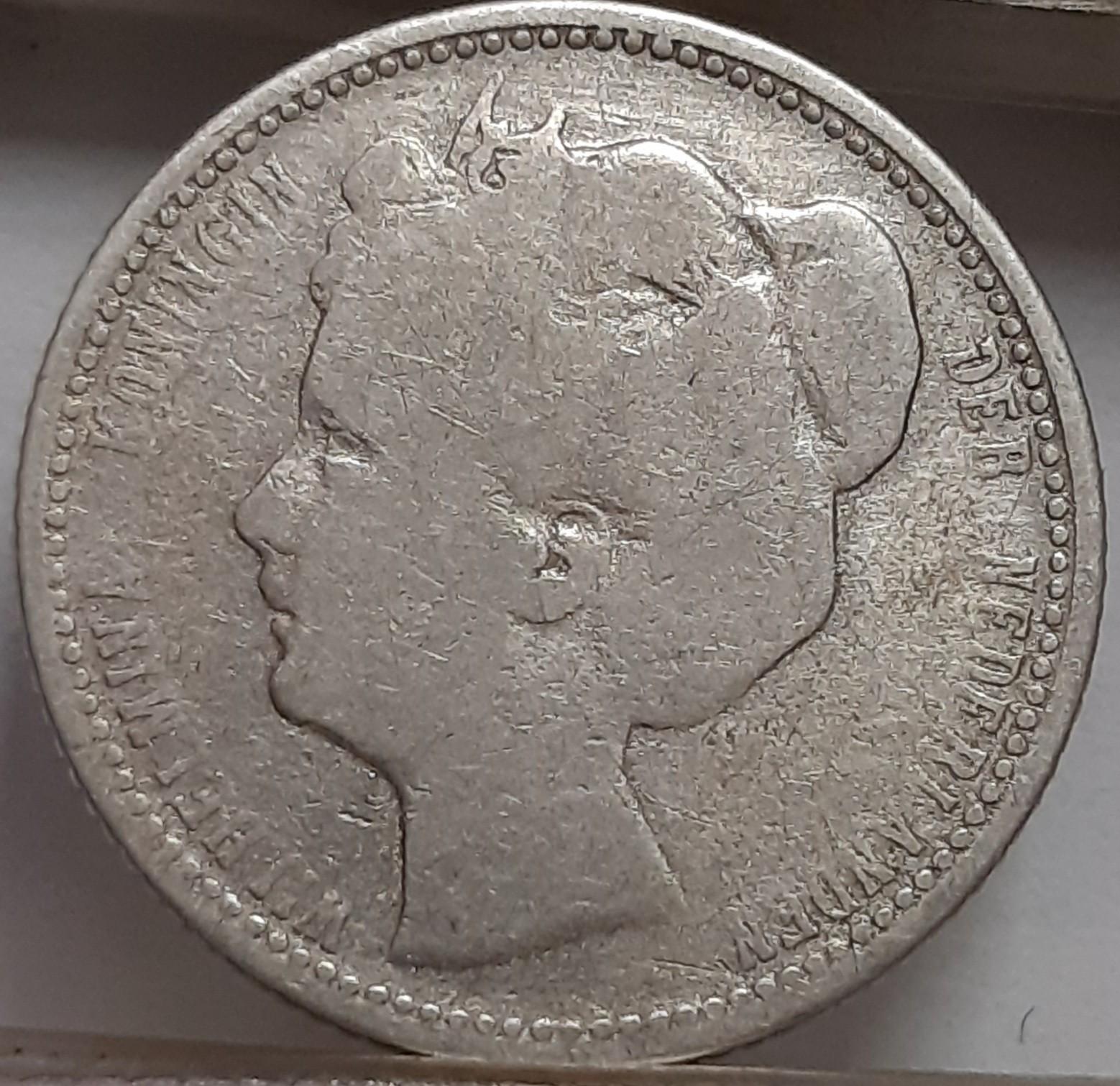 Nyderlandai 25 centai 1902 reta KM#120 (6449)