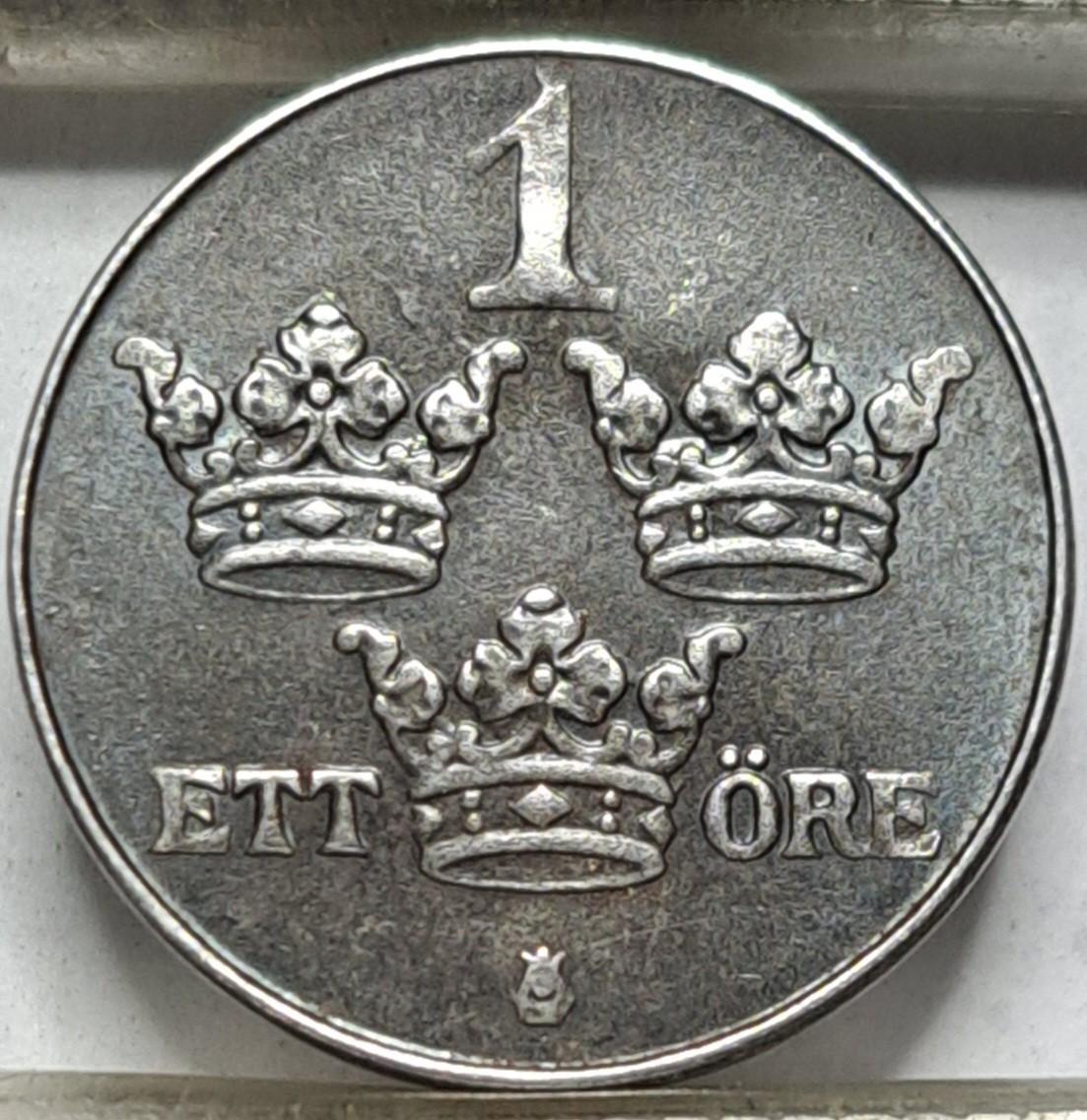 Švedija 1 erė 1949 KM#810 (6451)
