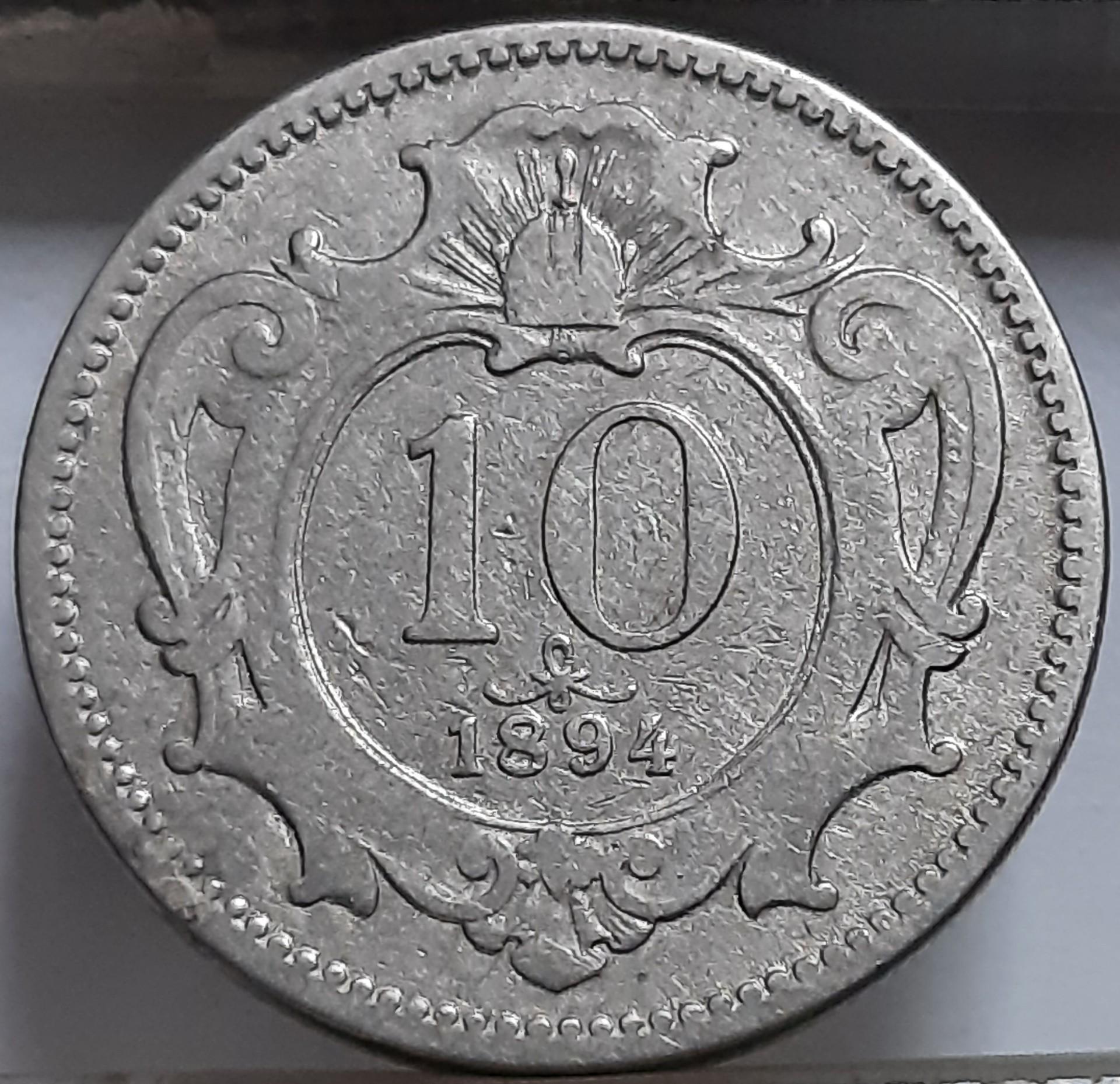 Austrija 10 helerių 1894 KM#2802 (6487)