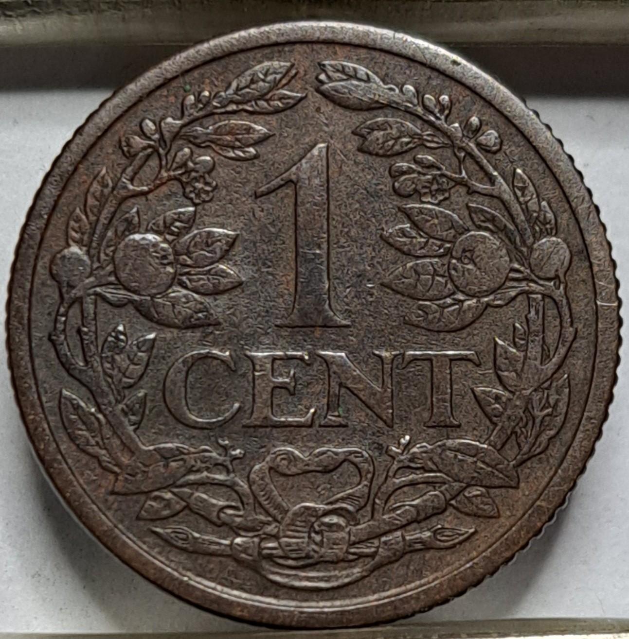 Nyderlandai 1 centas 1914 KM#152 (6492)