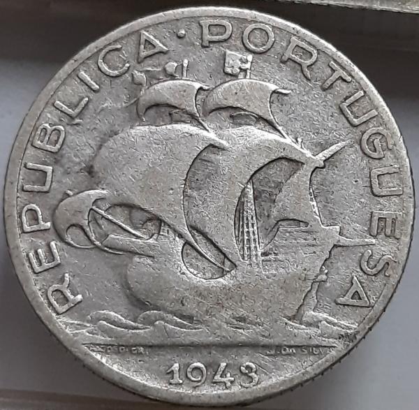 Portugalija 2.5 eskudo 1943 KM#580 (6507)