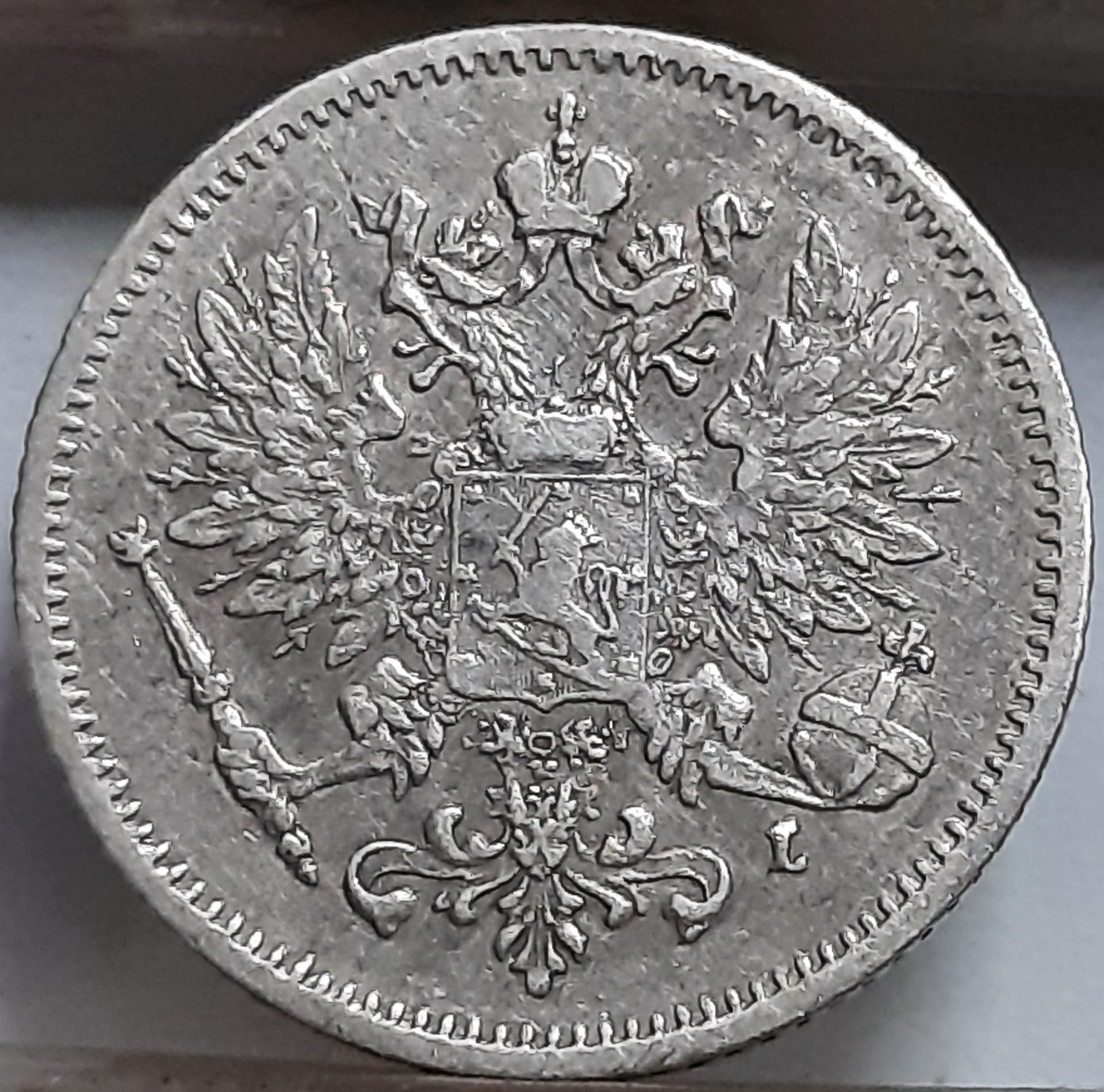 Suomija 25 Pensai 1906 KM#6.2 (6509)