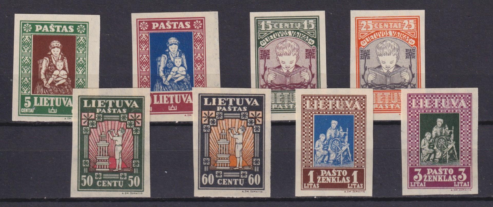 Lietuva 1933 "Lietuvos vaikas" neperforuoti, MNH