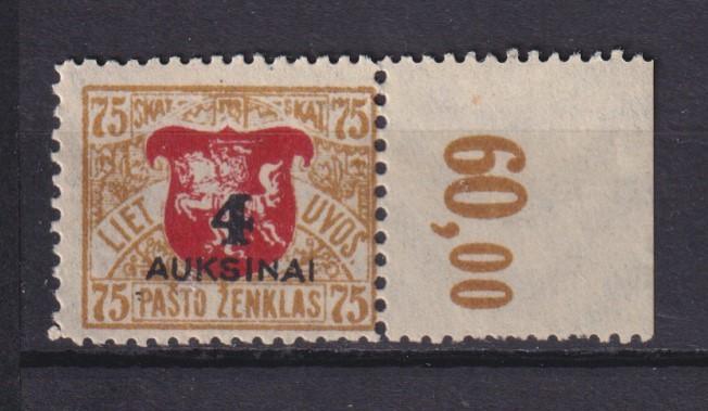 Lietuva 1922 Mi 116 MNH